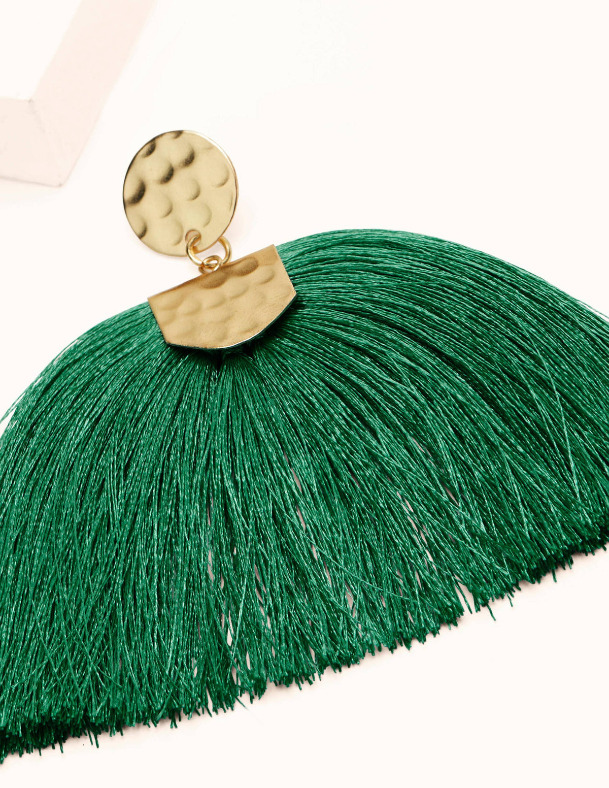 Tassel Earrings-Green Lagoon-2