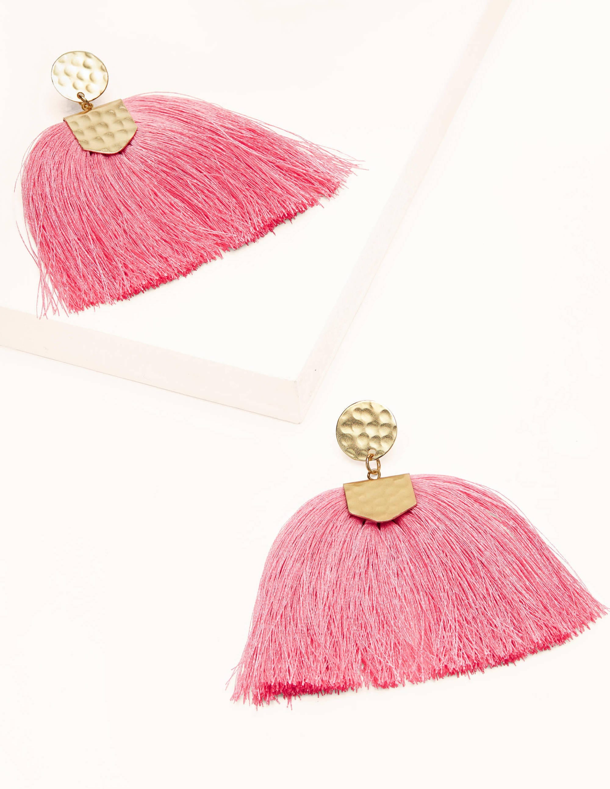 Tassel Earrings-Sachet Pink - Image 1