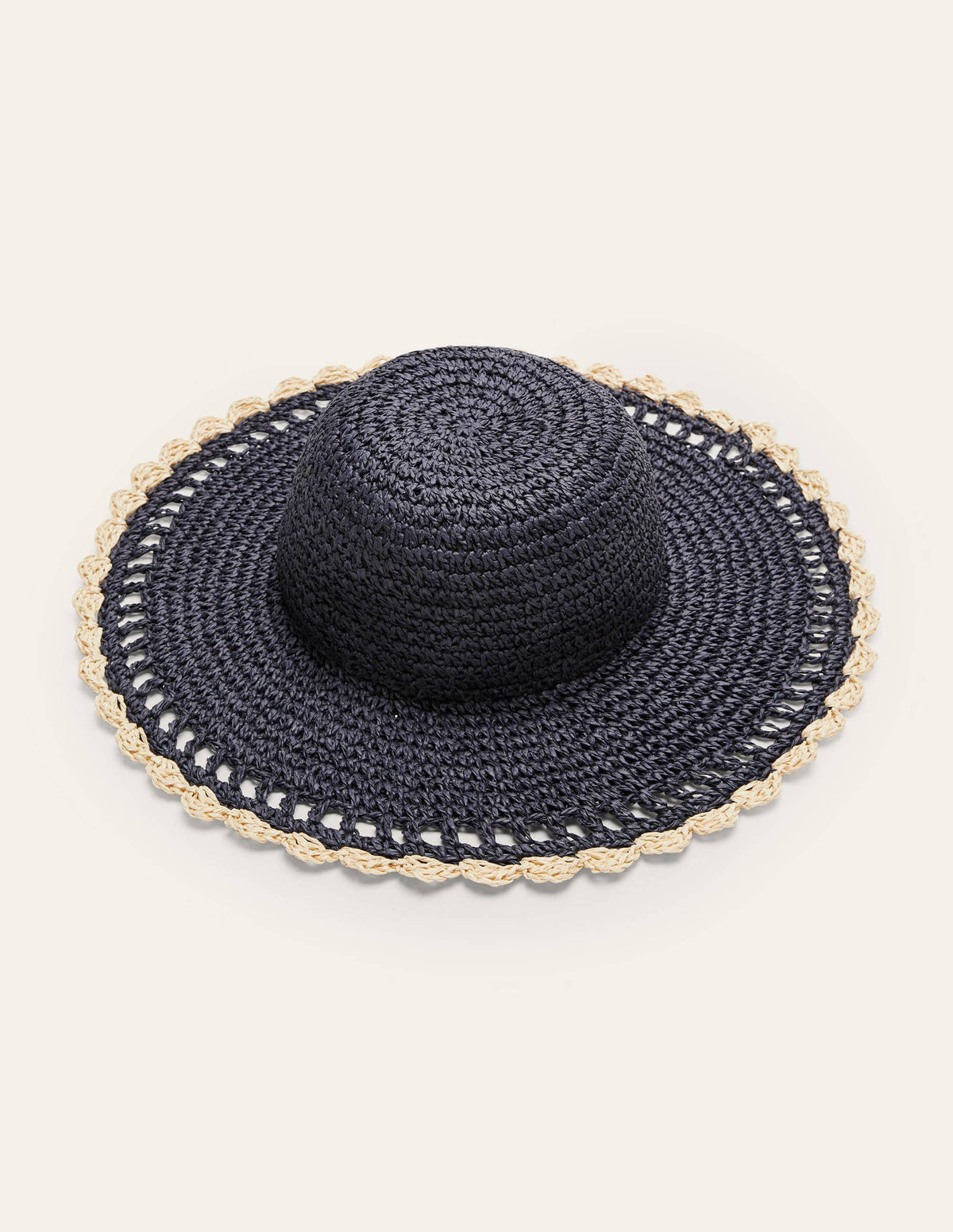 Sun Hat-Navy/Natural - Image 1