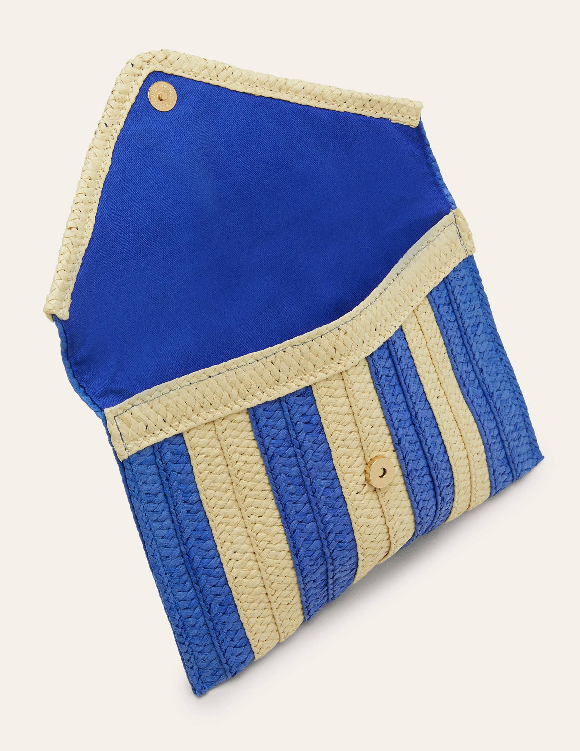 Striped Envelope Clutch-Bluebell Stripe - Image 4