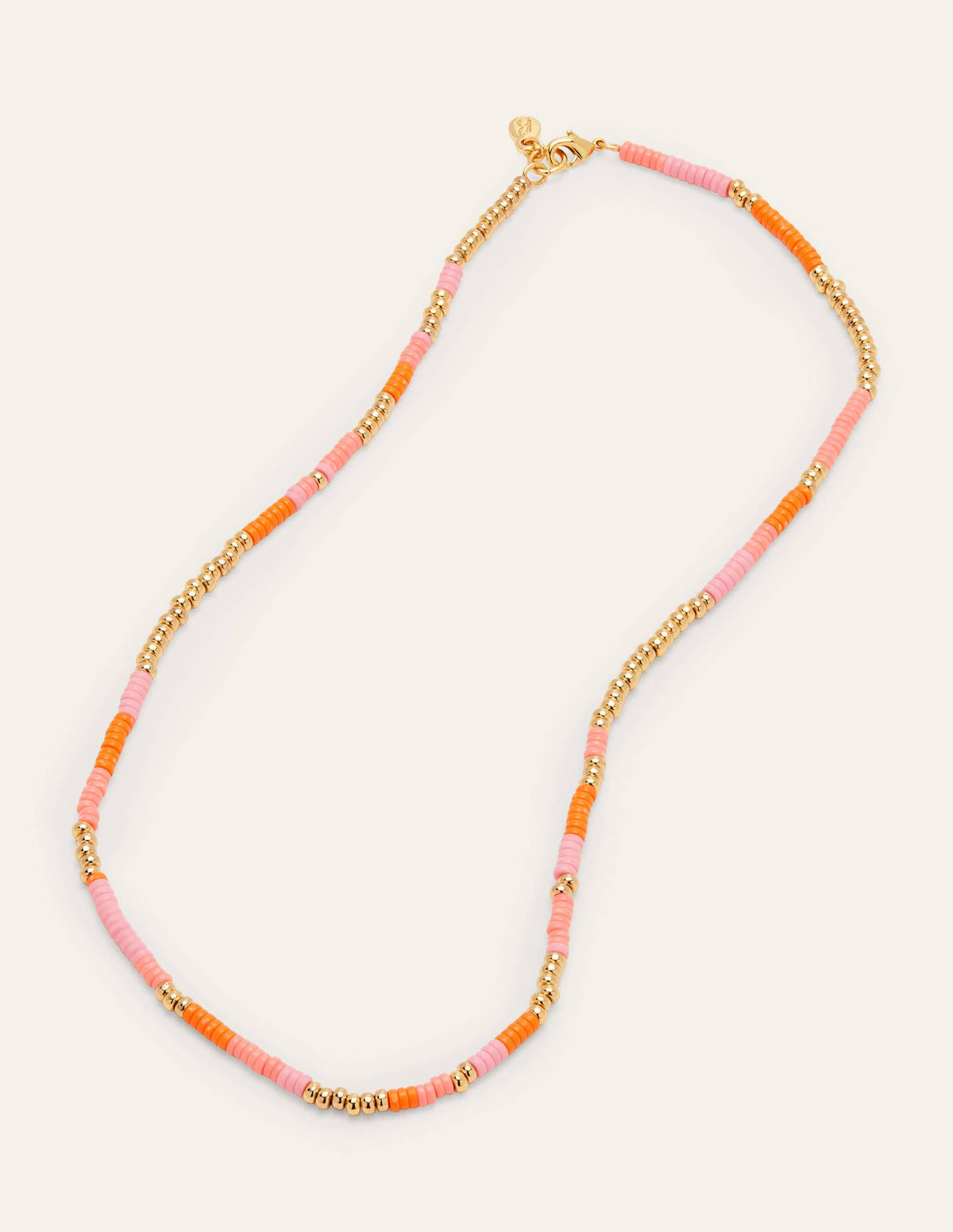 Beaded Necklace-Pink Multi - Image 1