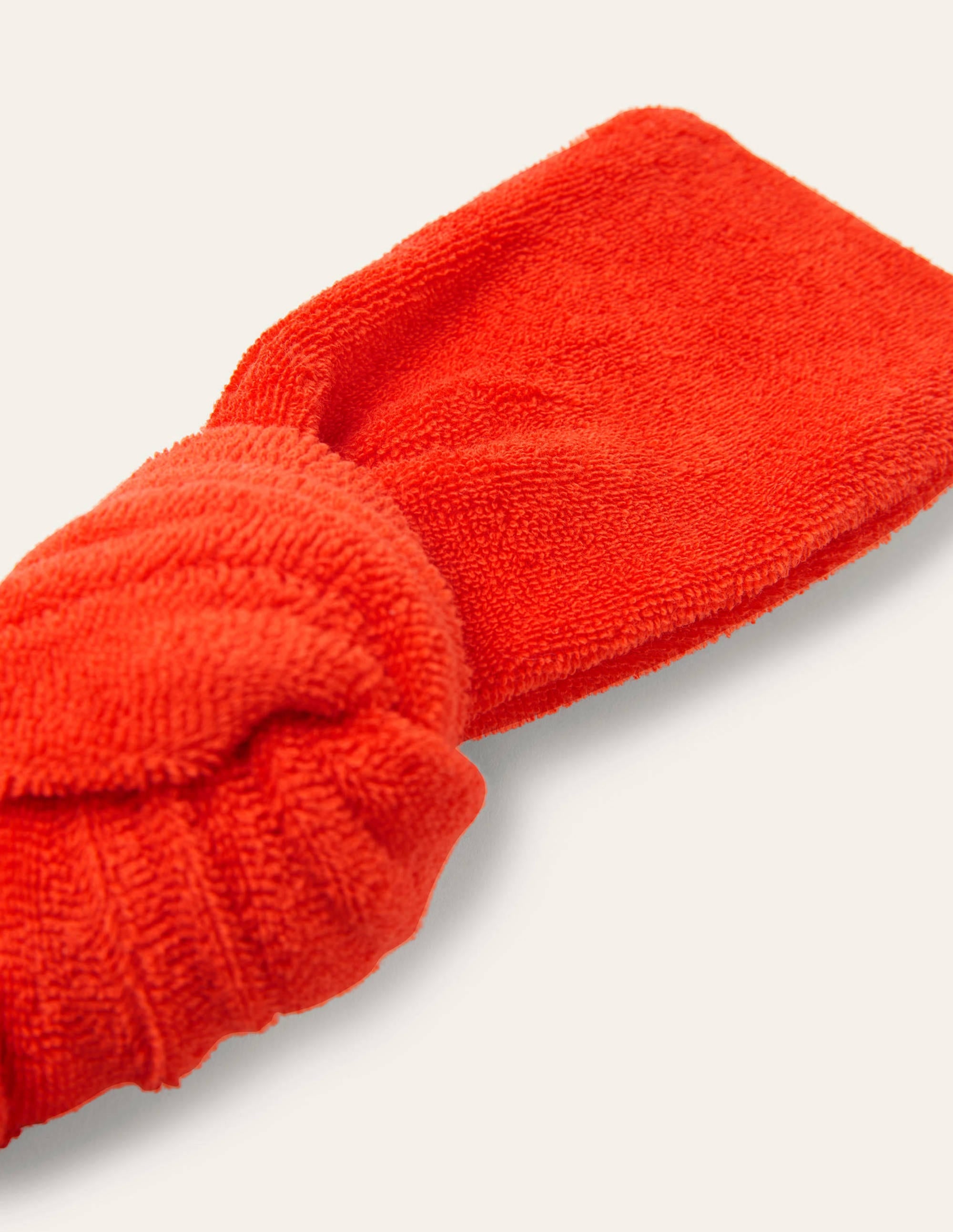 Towelling Headband-Bright Papaya - Image 2