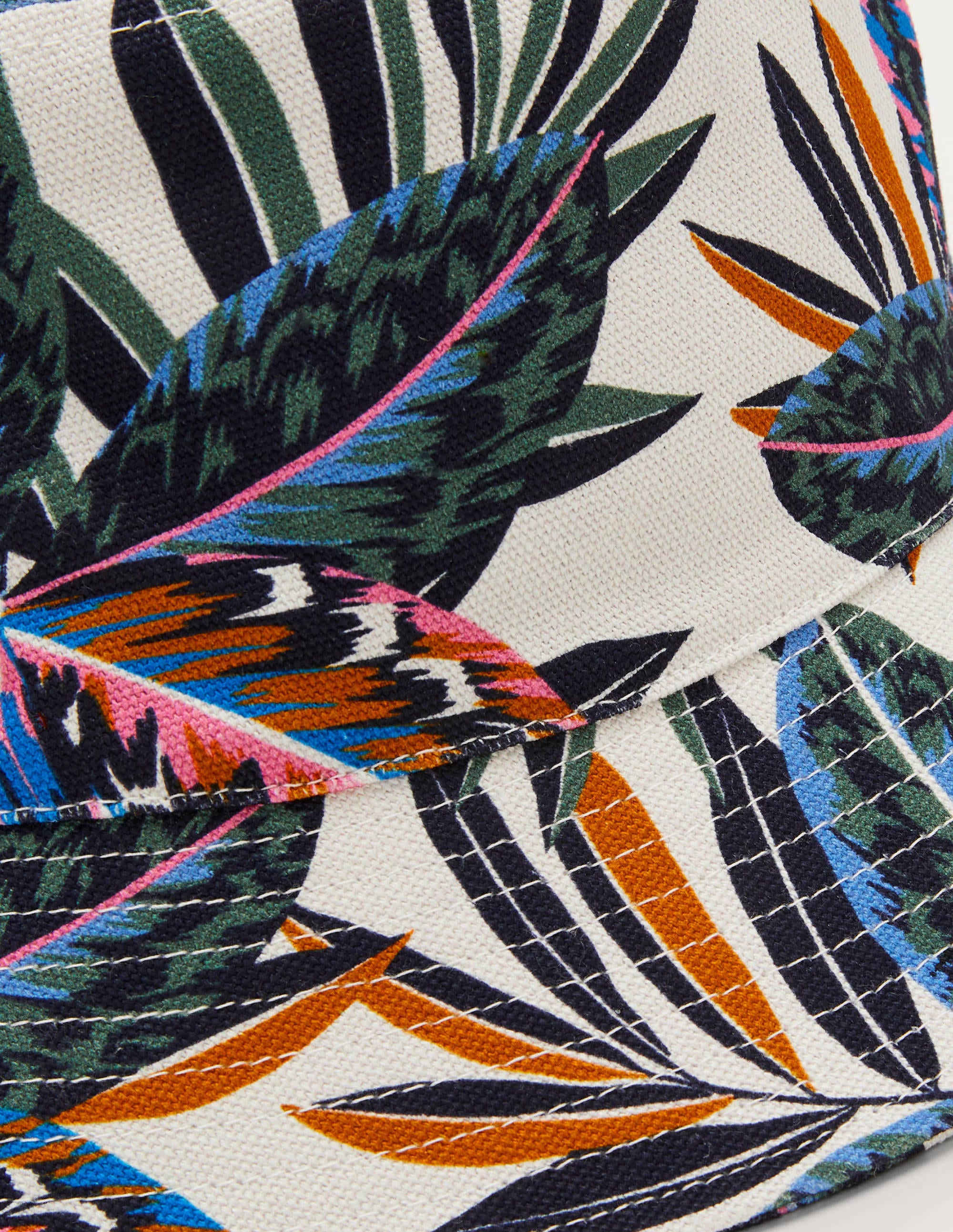 Canvas Bucket Hat-Multi, Exotic Leaves - Image 3