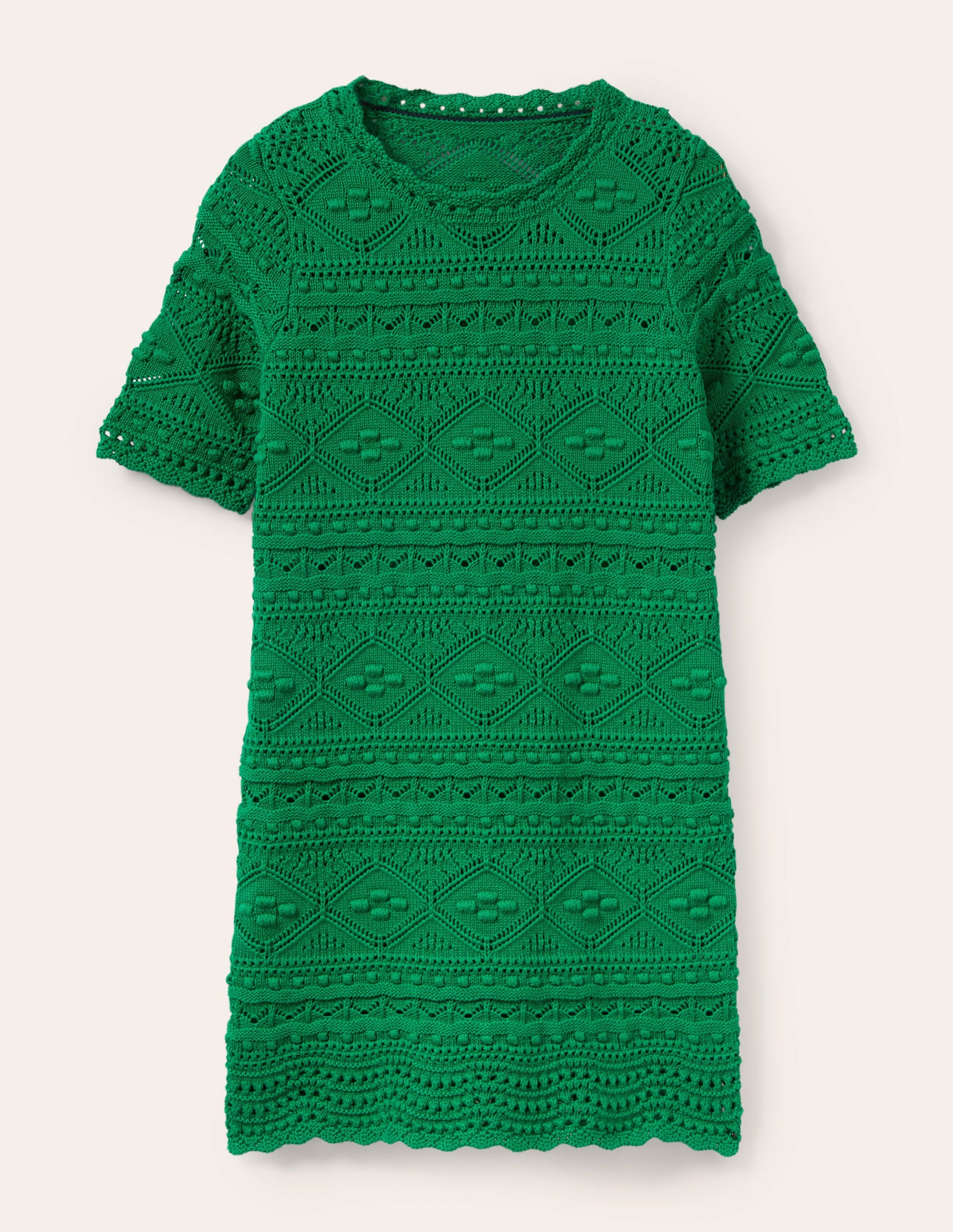Claudia Textured Knitted Dress-Highland Green-6