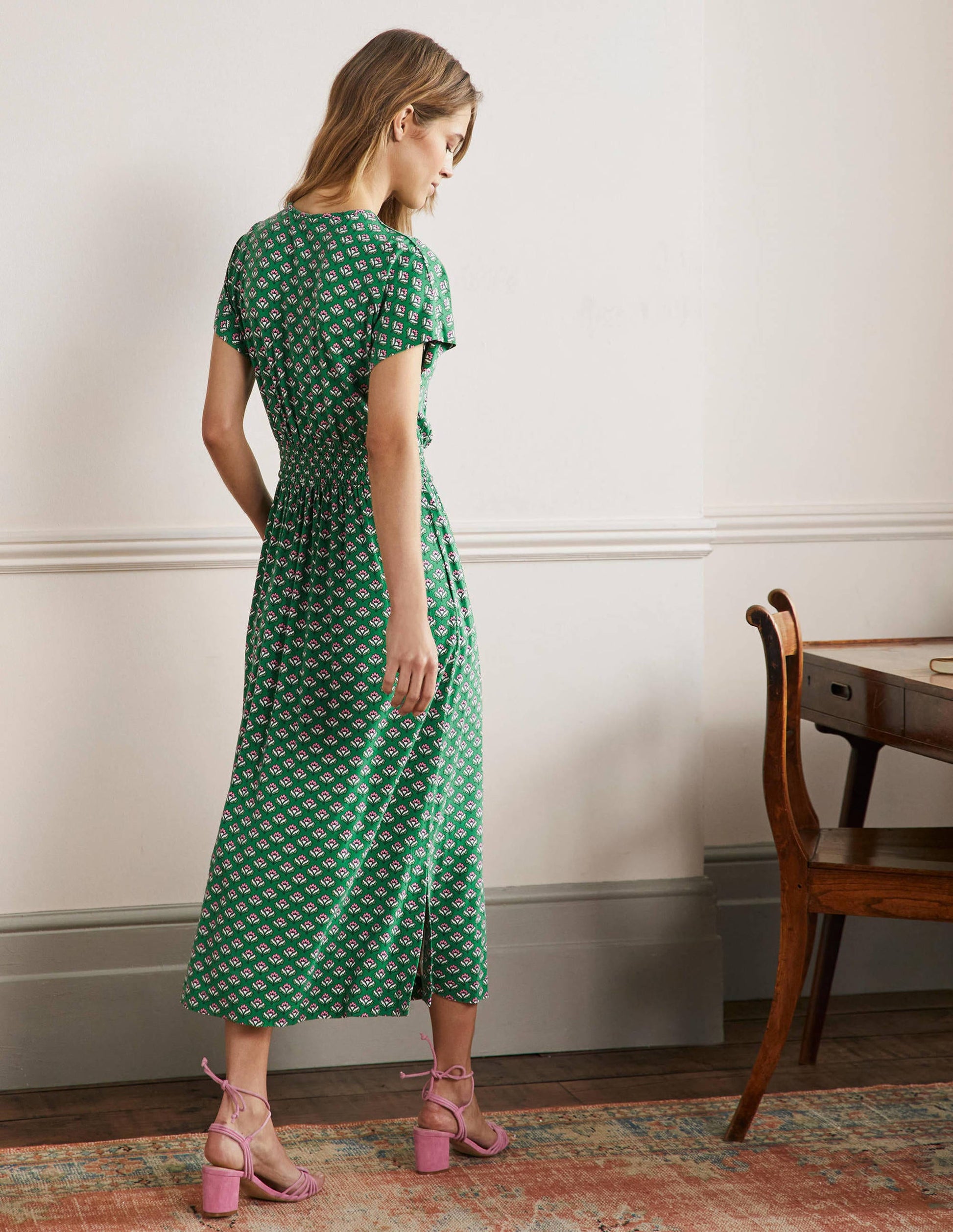Jersey Midi Dress-Highland Geo-6