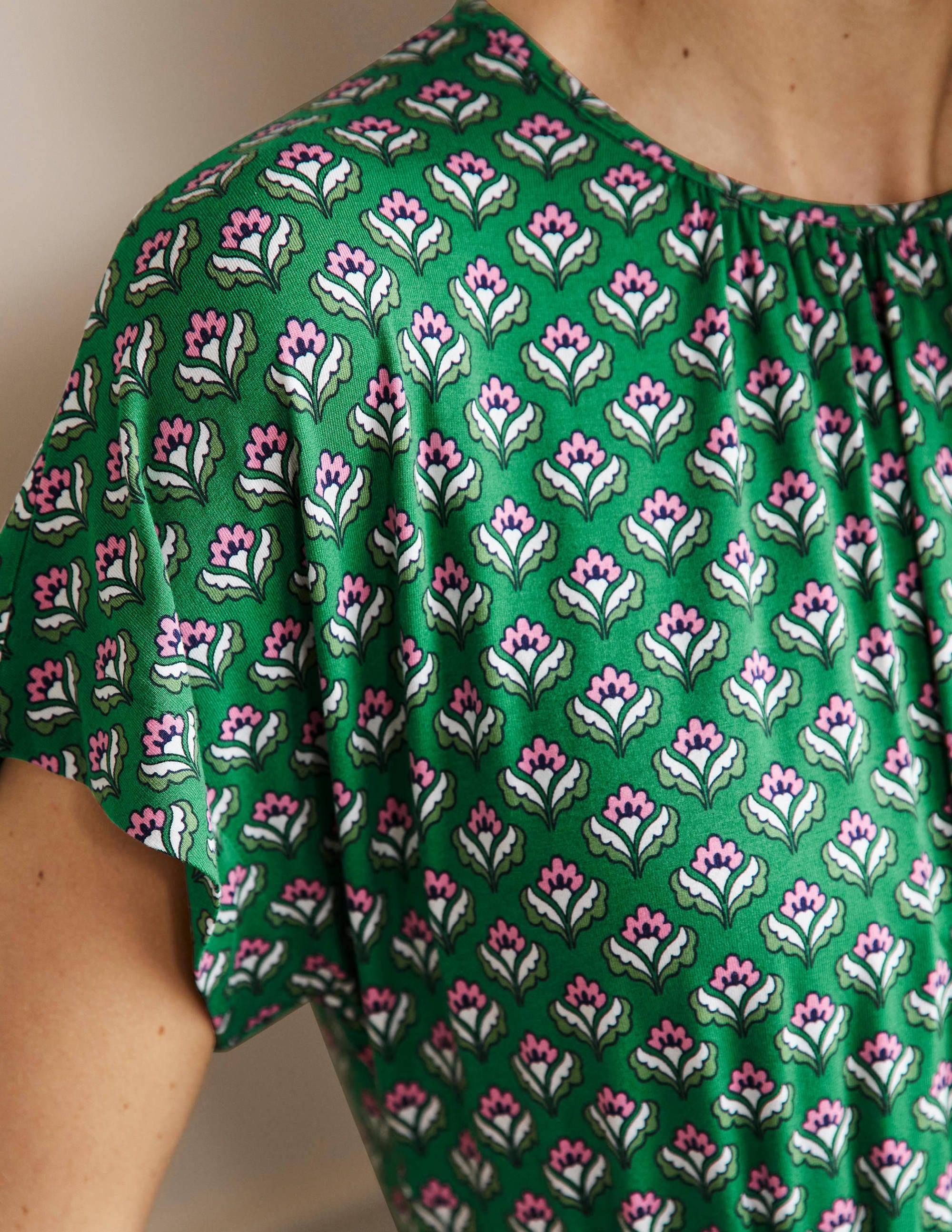 Jersey Midi Dress-Highland Geo - Image 5