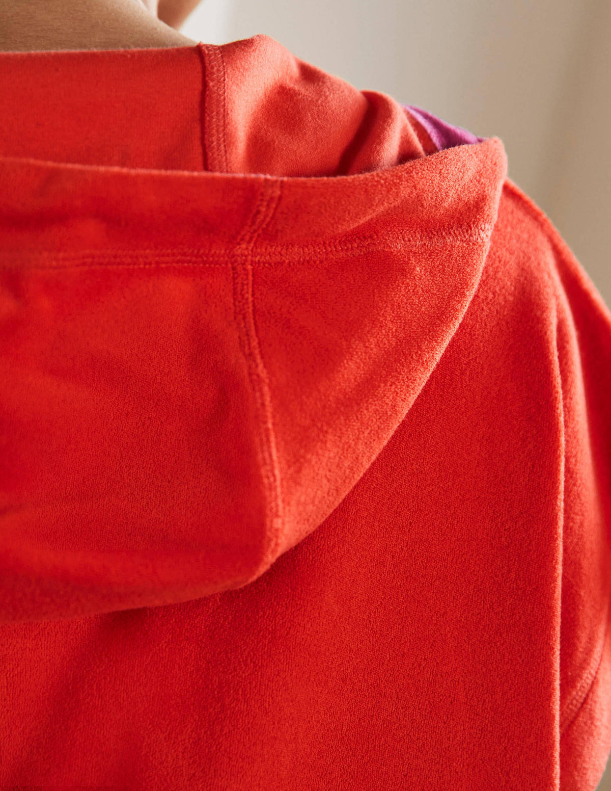 Erica Hooded Towelling Dress-Papaya - Image 2