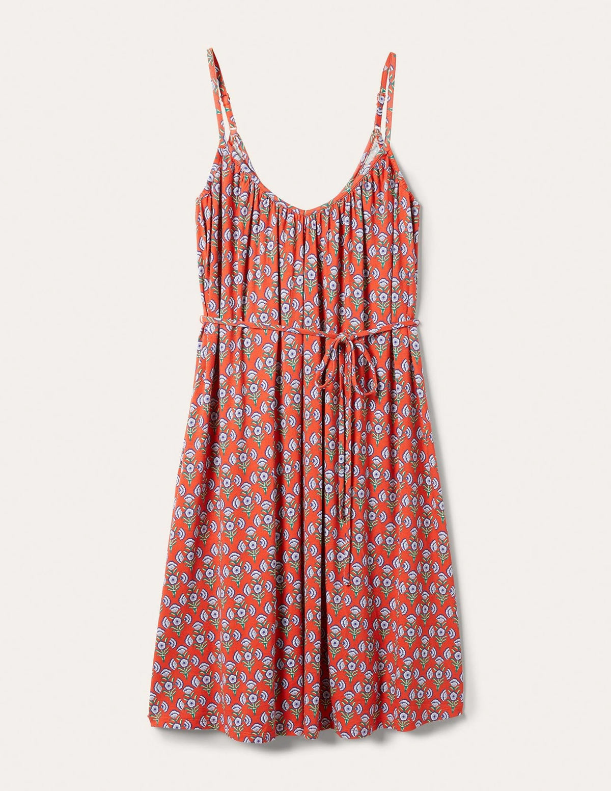 Strappy Jersey Dress-Firecracker, Poppy Geo-5