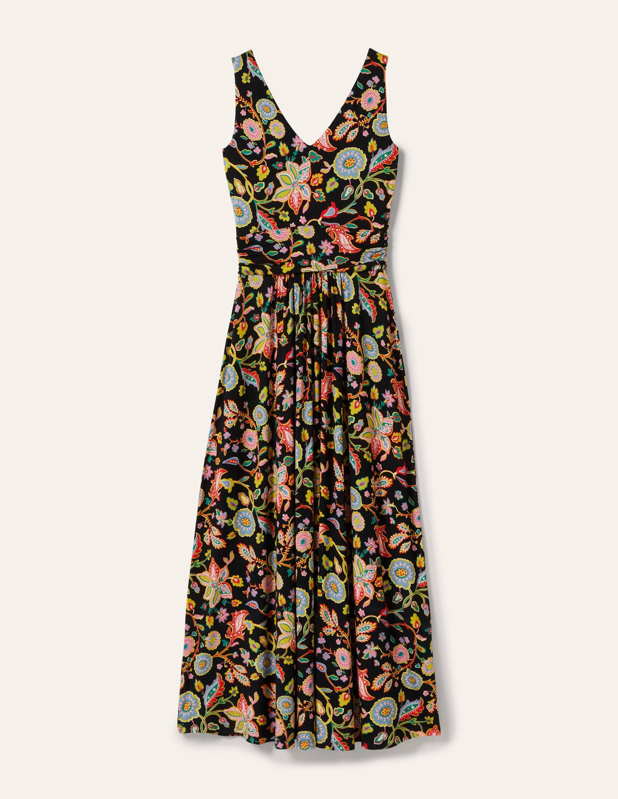 Sienna Jersey Maxi Dress-Black, Opulent Paradise - Image 7