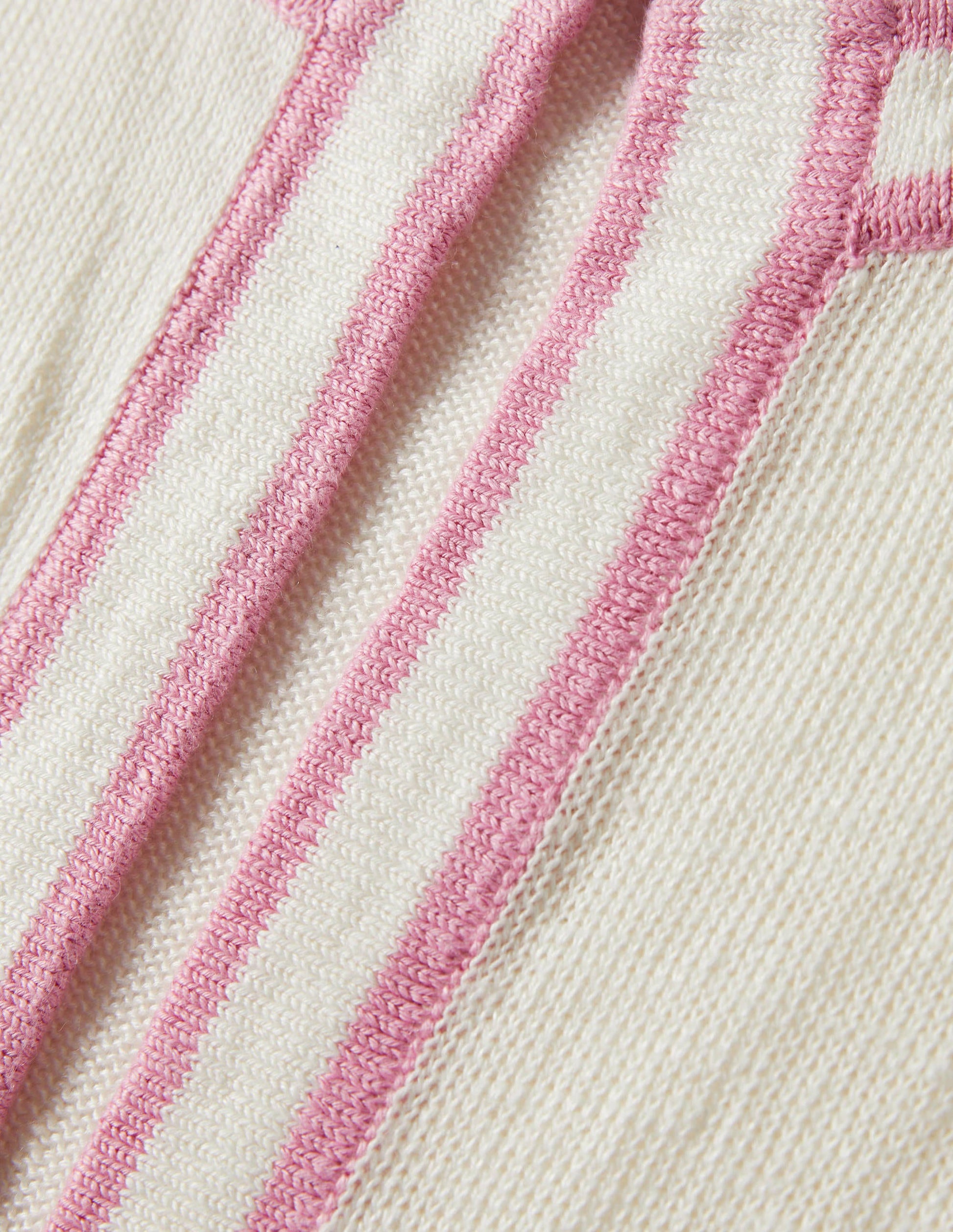 Stripe Trim Linen Cardigan-Ivory-6