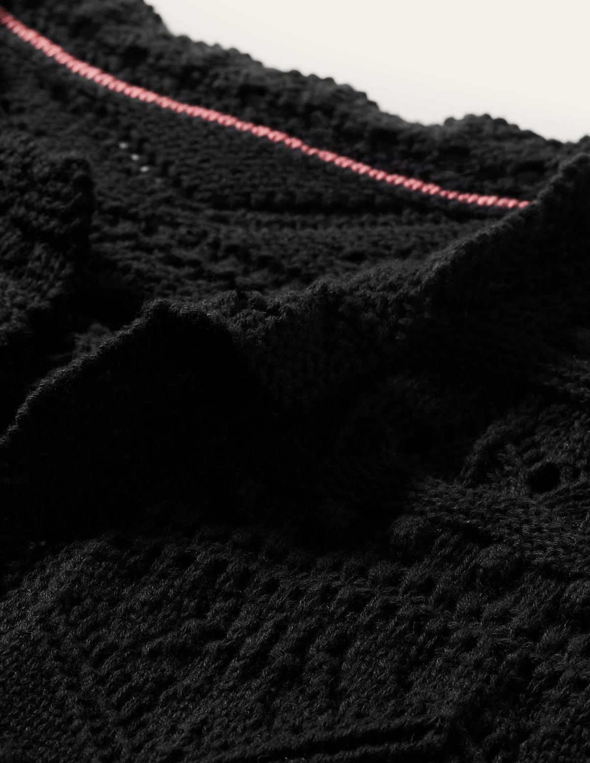 Claudia Textured Knit Cardigan-Black - Image 5