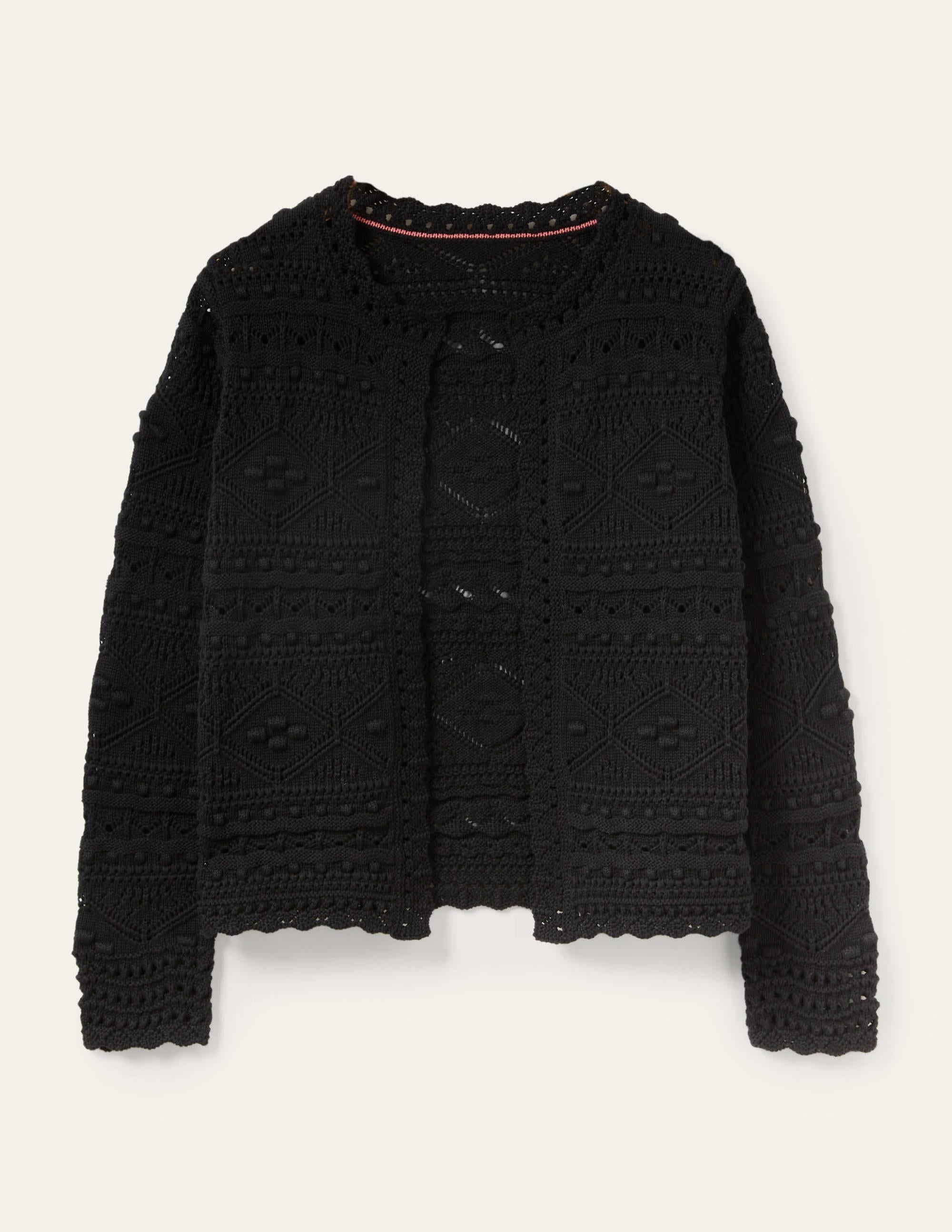 Claudia Textured Knit Cardigan-Ivory - Image 6