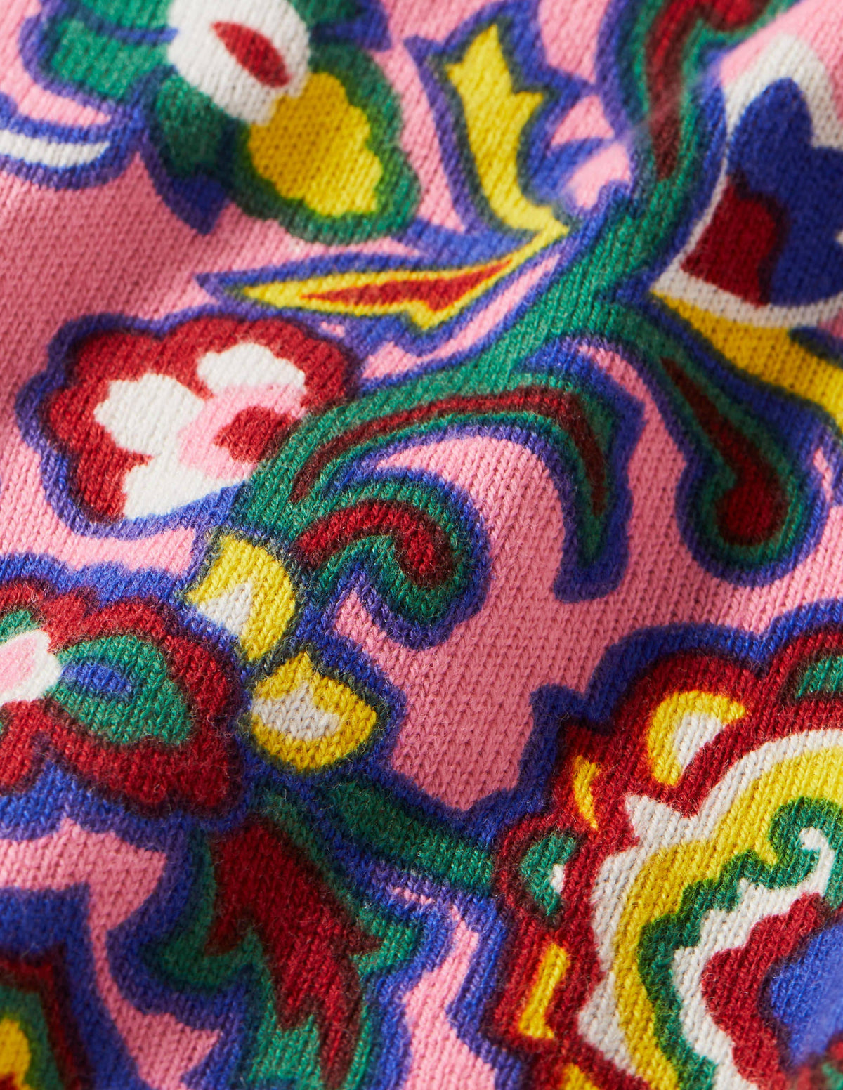 Printed Cotton Jumper-Azalea, Decorative Blooms - Image 5