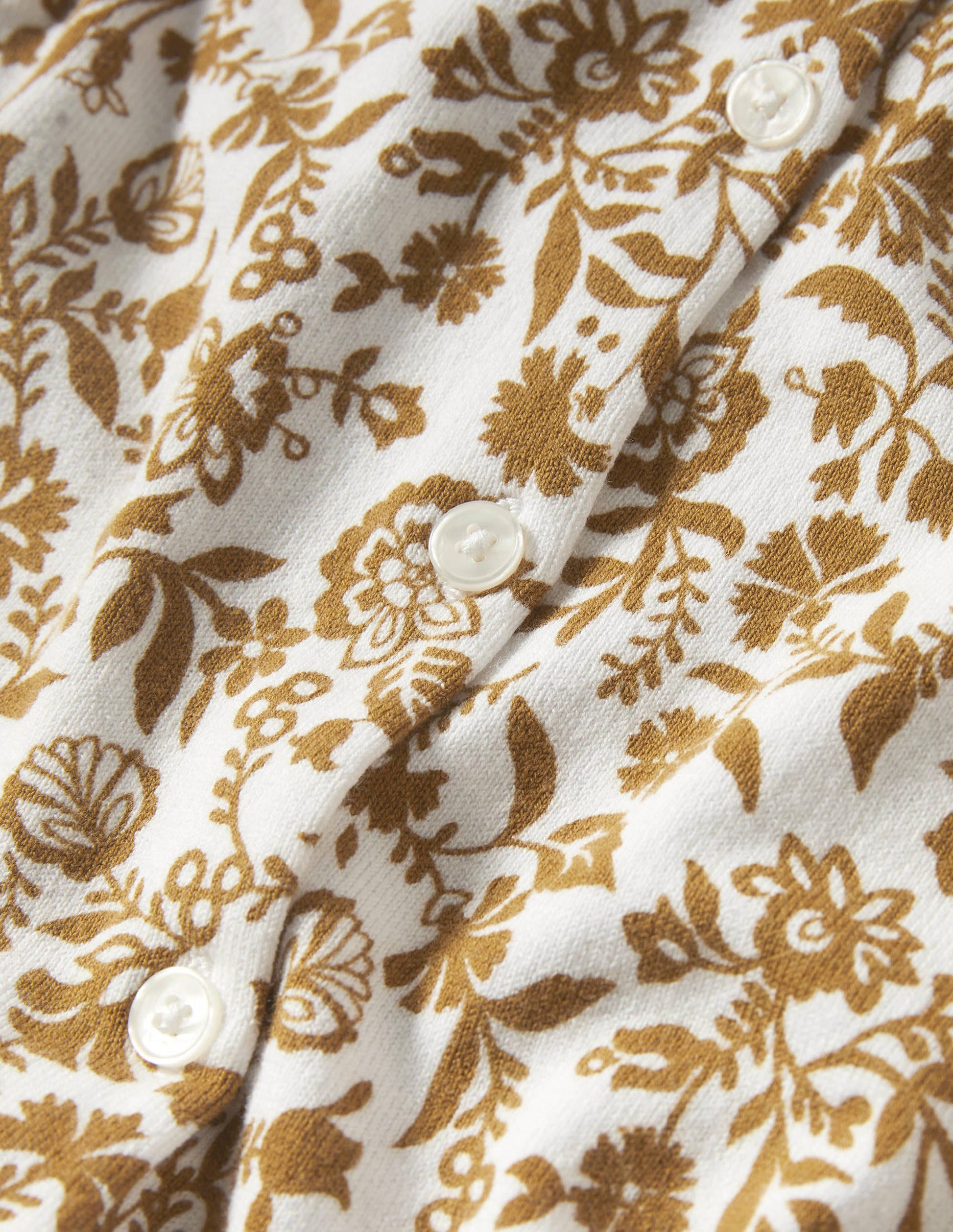 Printed Knitted Cardigan-Frankincense, Flora Charm-6