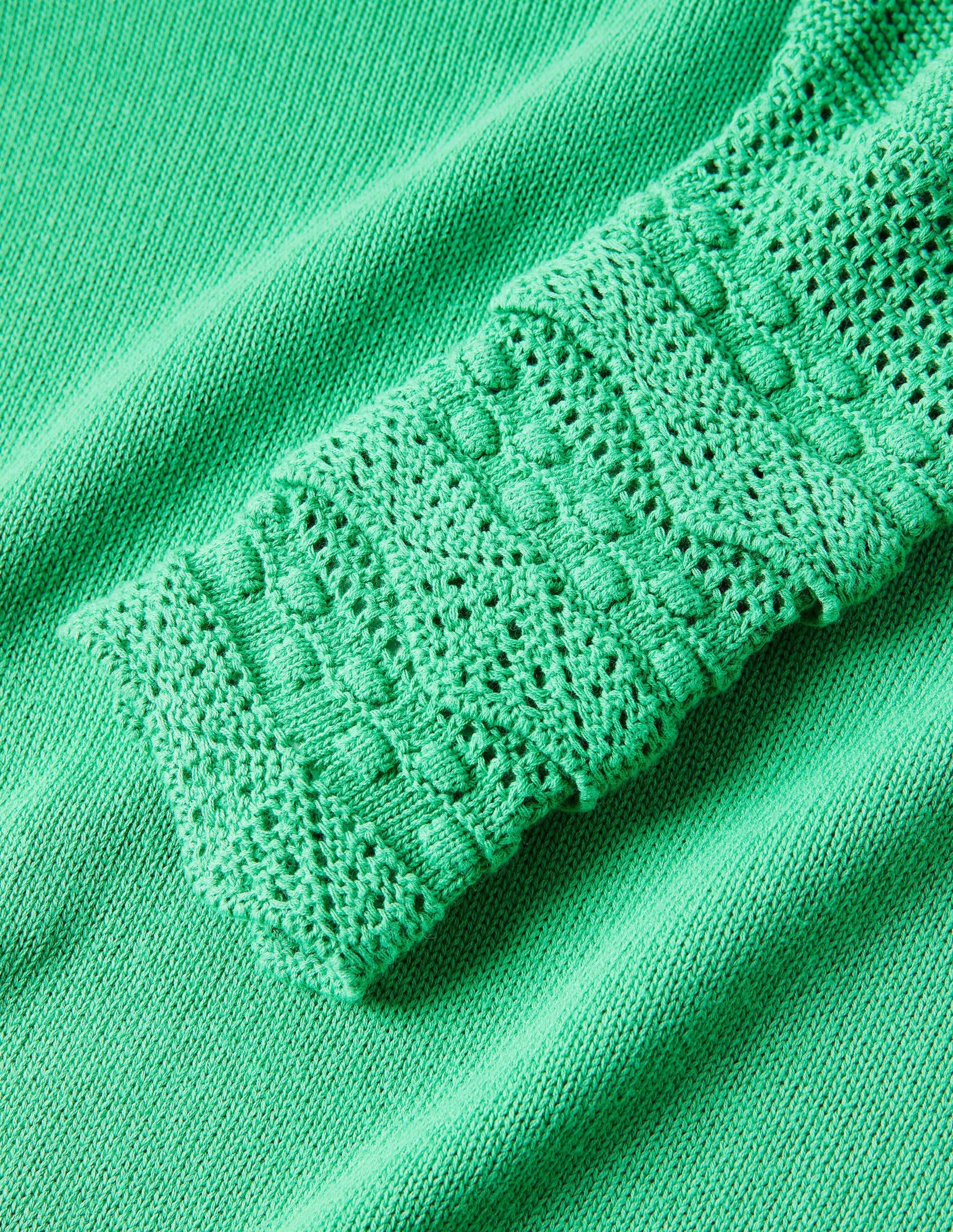 Sleeve Detail Knitted Jumper-Green Lagoon-7