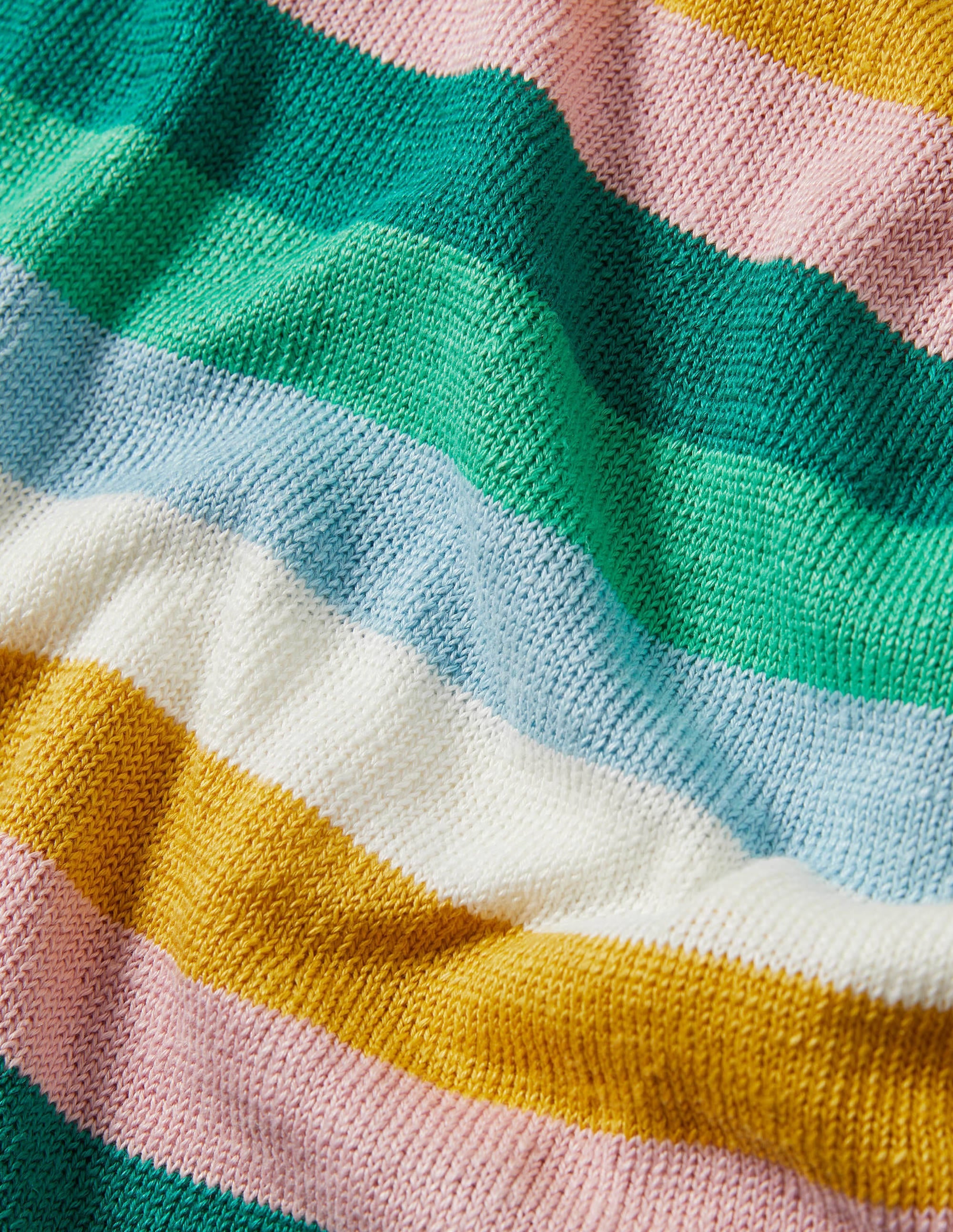 Relaxed Linen Jumper-Shady Glade, Green Rainbow - Image 7