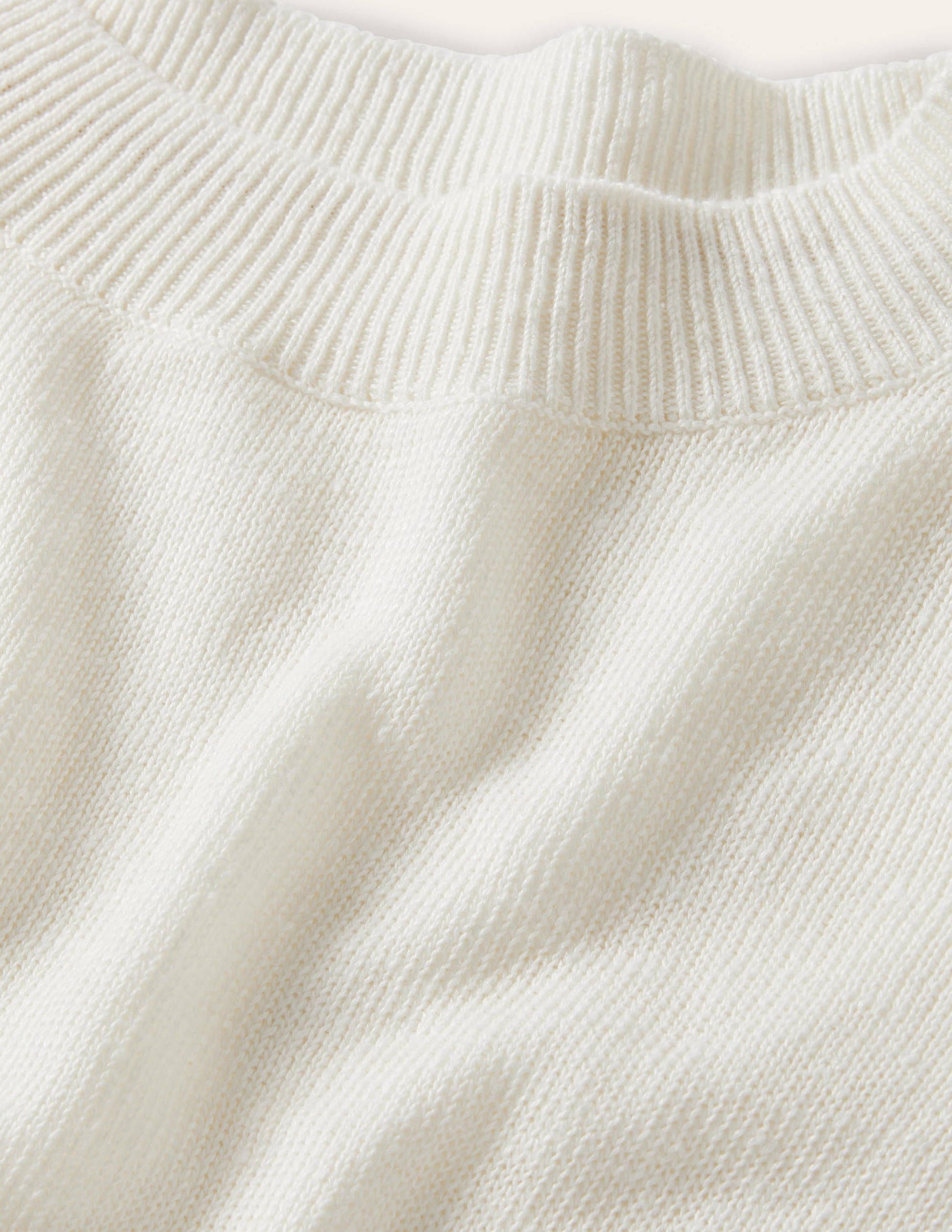 Relaxed Linen Jumper-Ivory-6