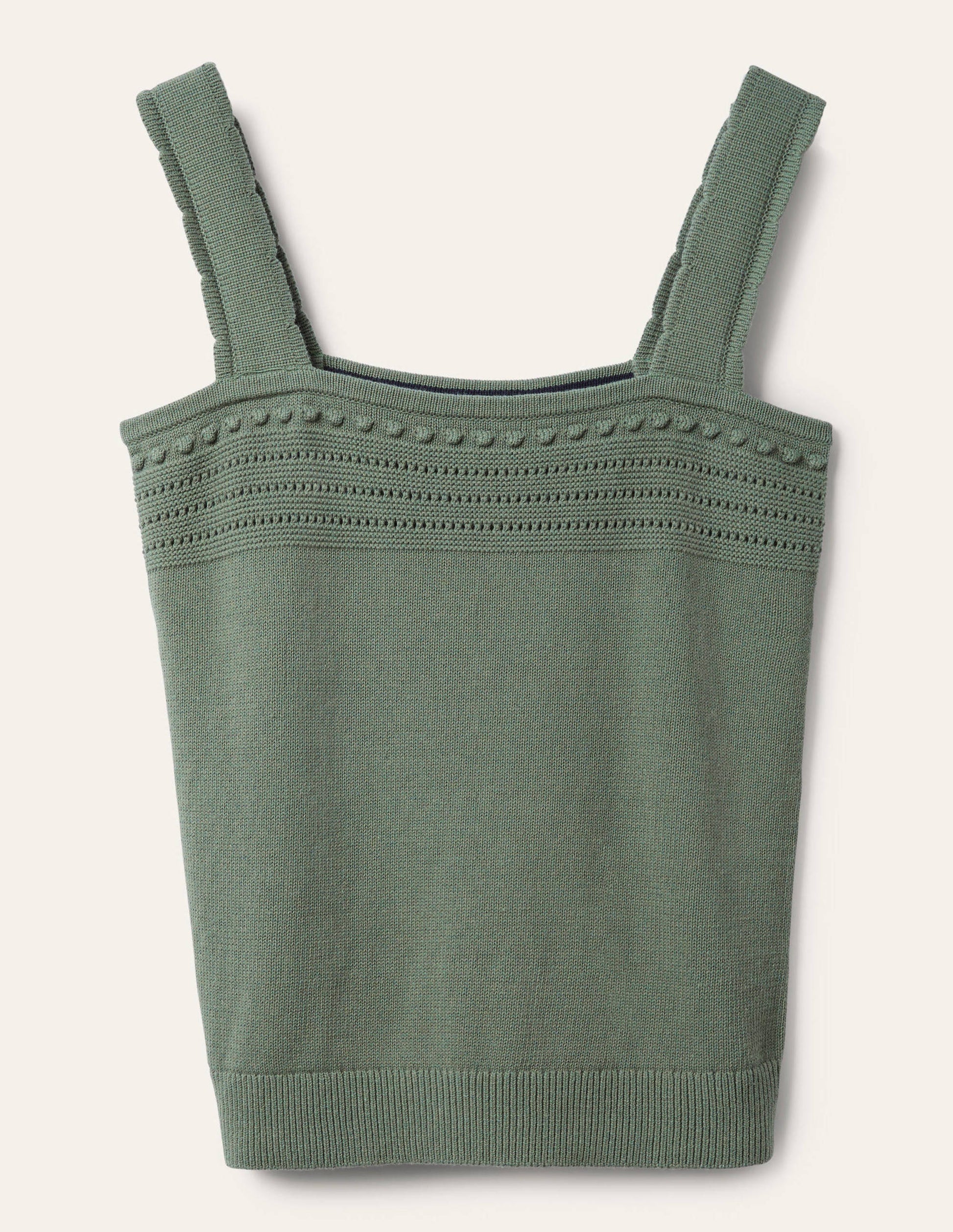 Crochet Detail Knitted Vest-Alder-5