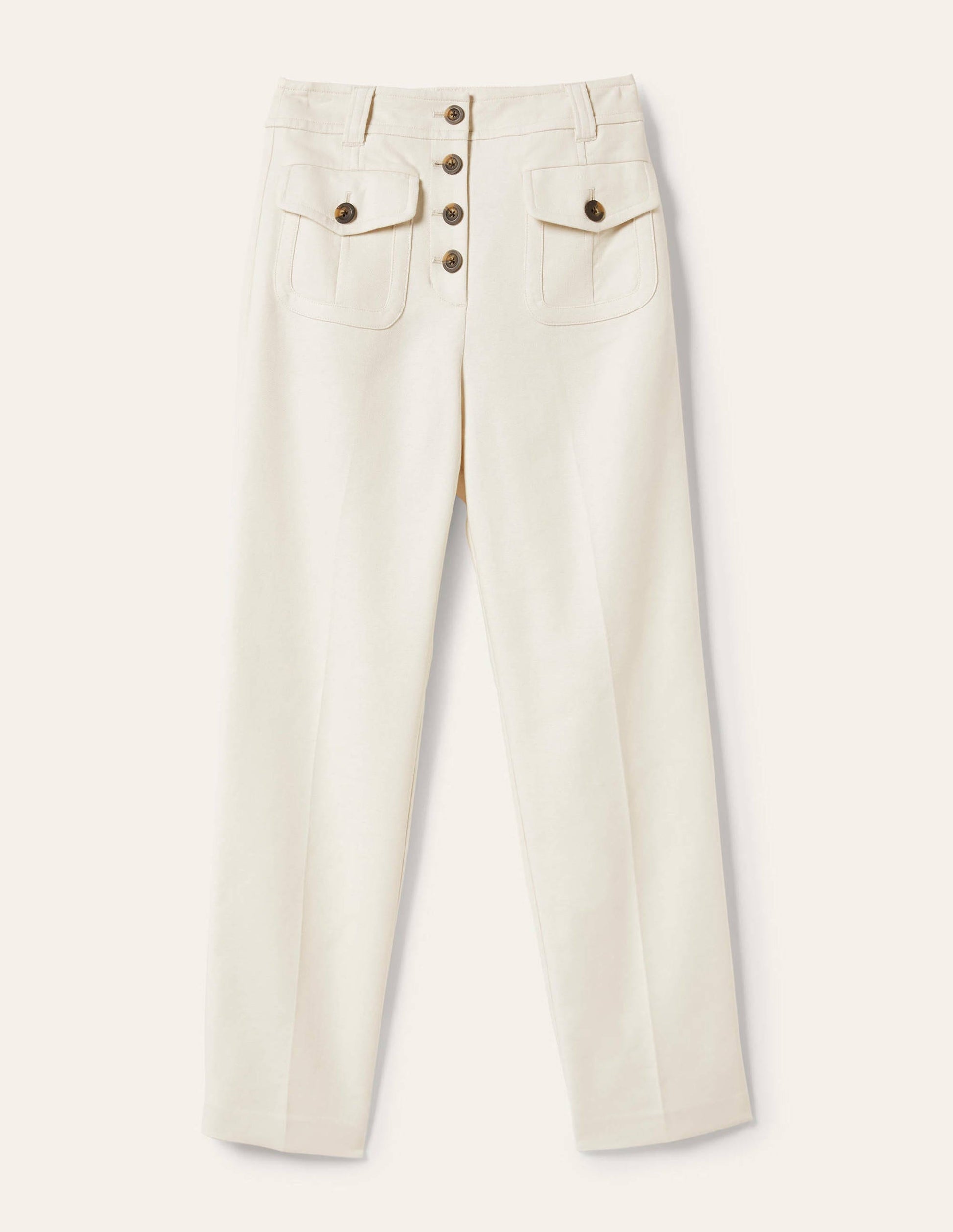 Carrie High Waisted Trousers-Meringue-6