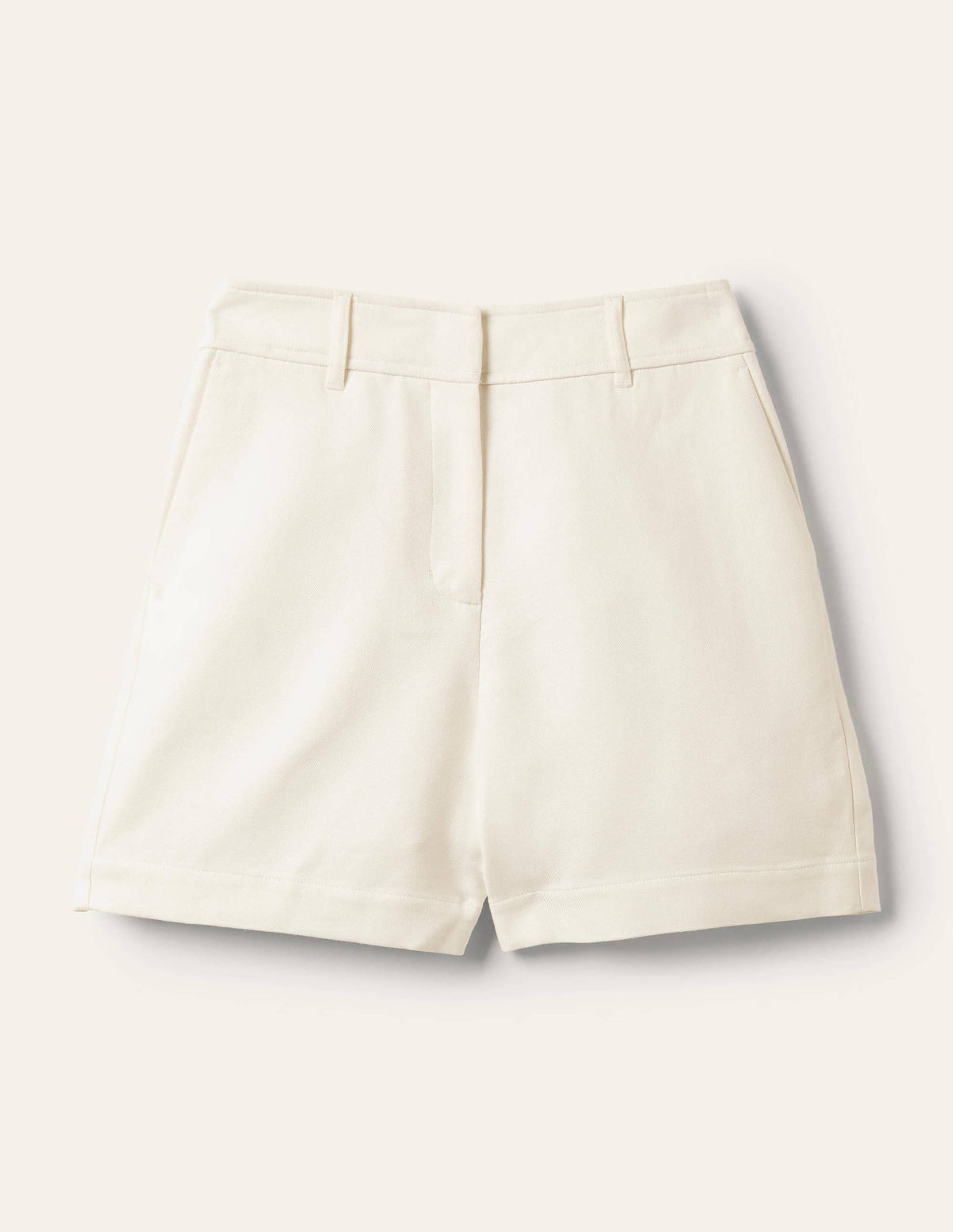 Carrie High Waisted Shorts-Ivory - Image 6