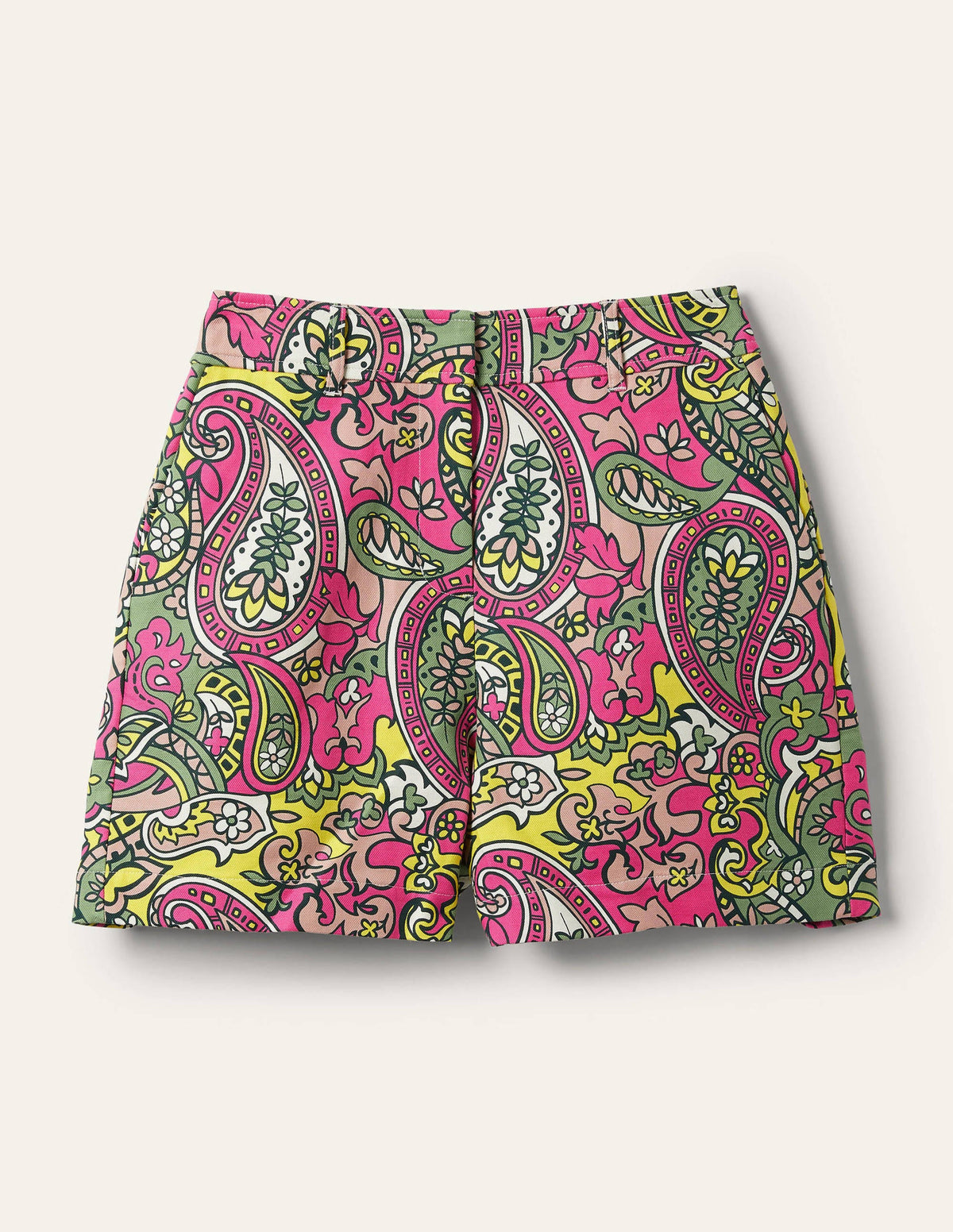Carrie High Waisted Shorts-Pop Pansy, Paisley - Image 6