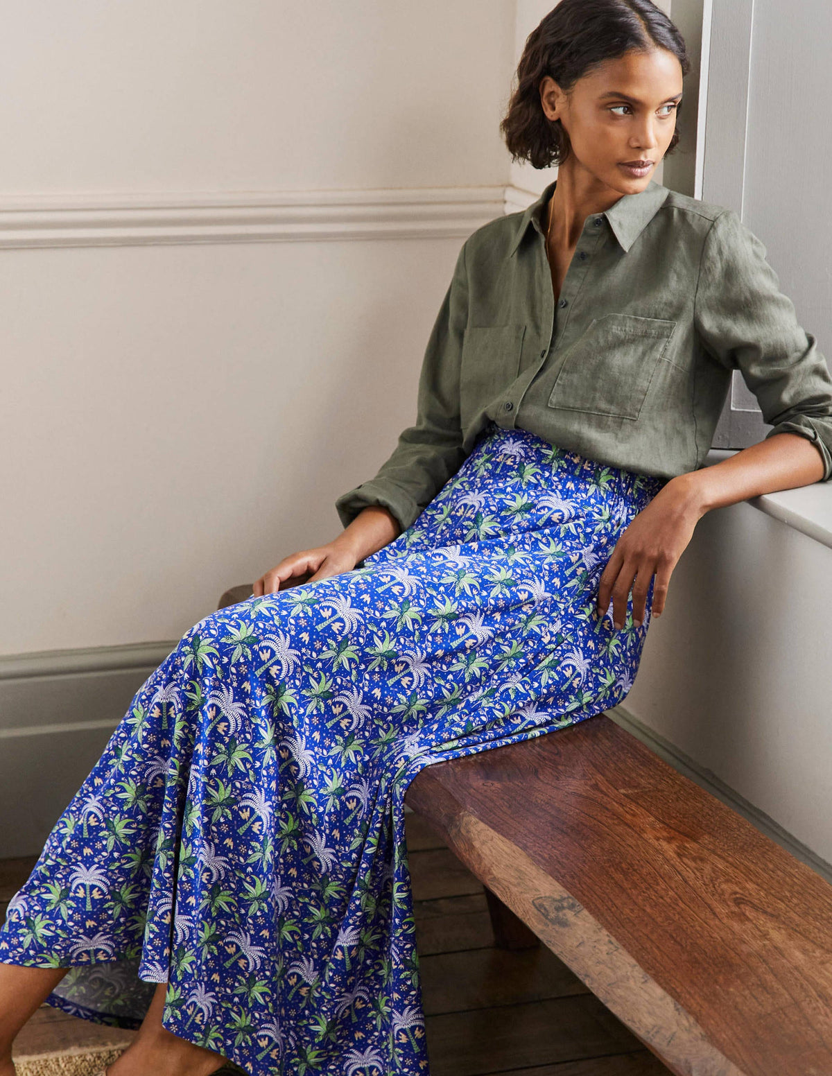 Pull On Jersey Maxi-Atlantic Ocean, Oriental Palm-5