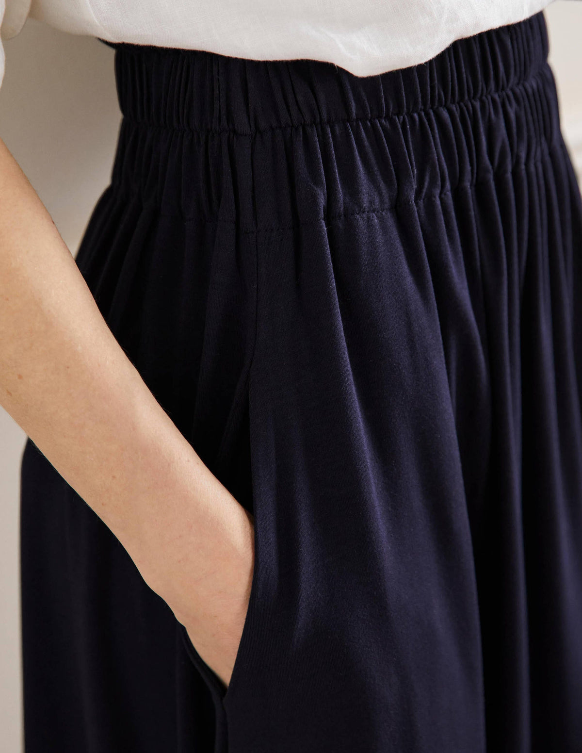 Pull On Jersey Maxi-Navy - Image 2
