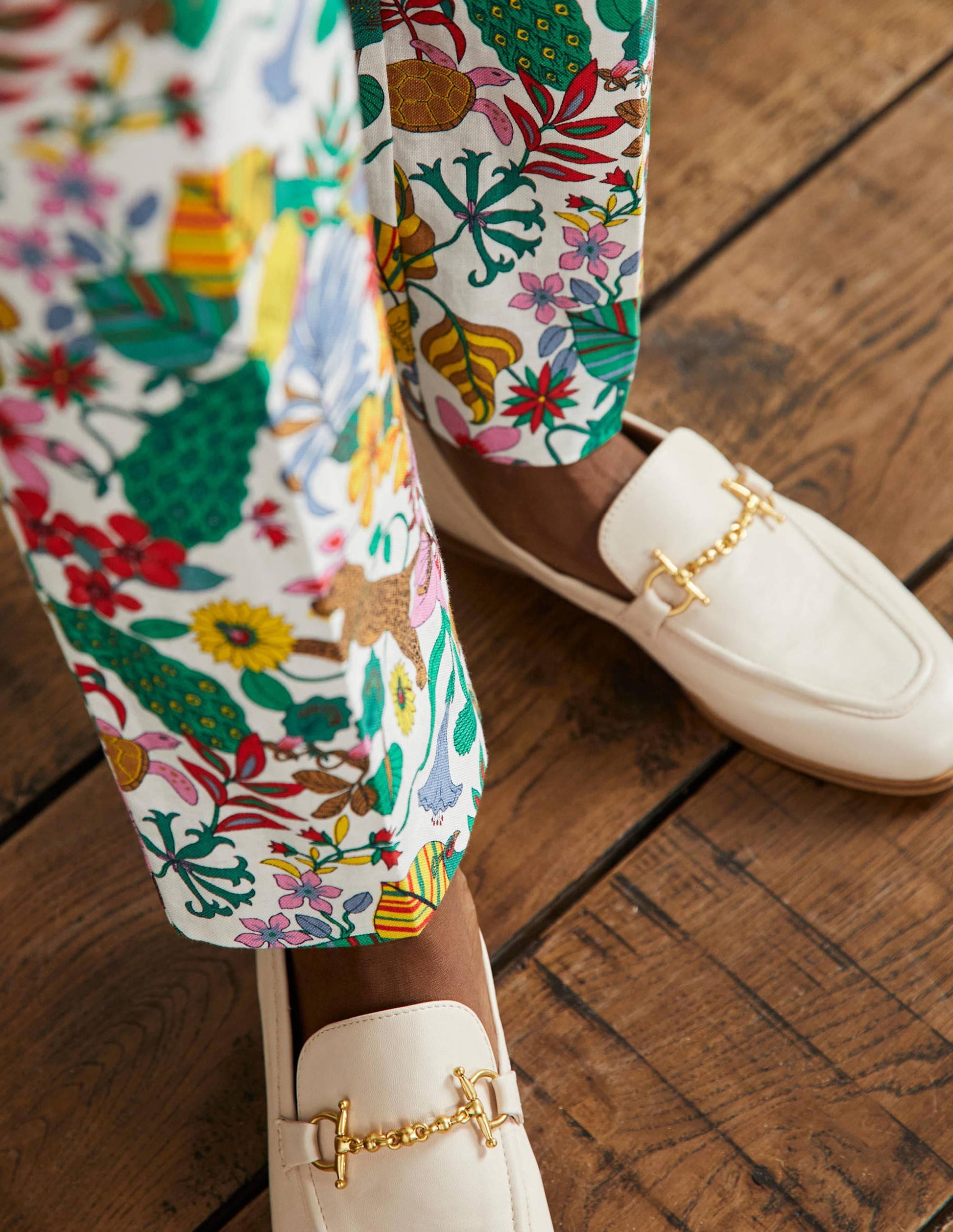 Thea Linen Tailored Trouser-Multi, Exotic Paradise-5