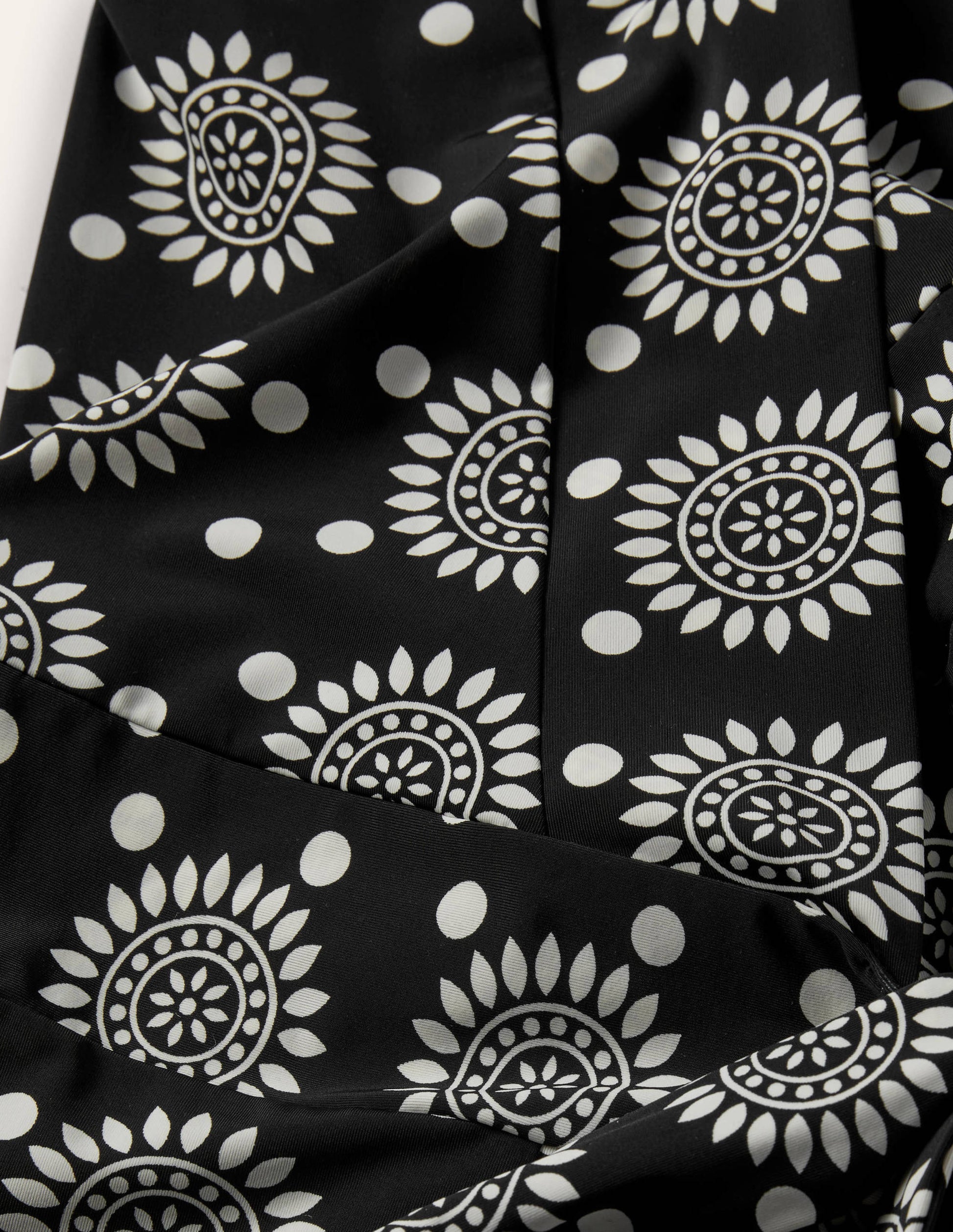 Lefkada Wrap Beach Dress-Black, Sun Geo-7