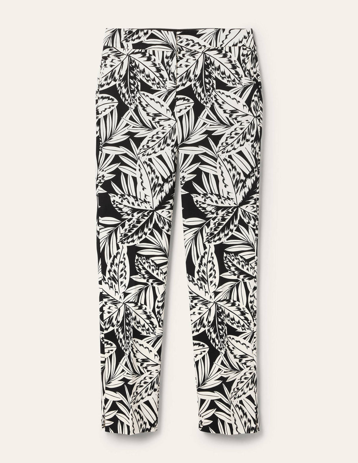 Richmond 7/8 Trouser-Black, Exotic Leaves-5