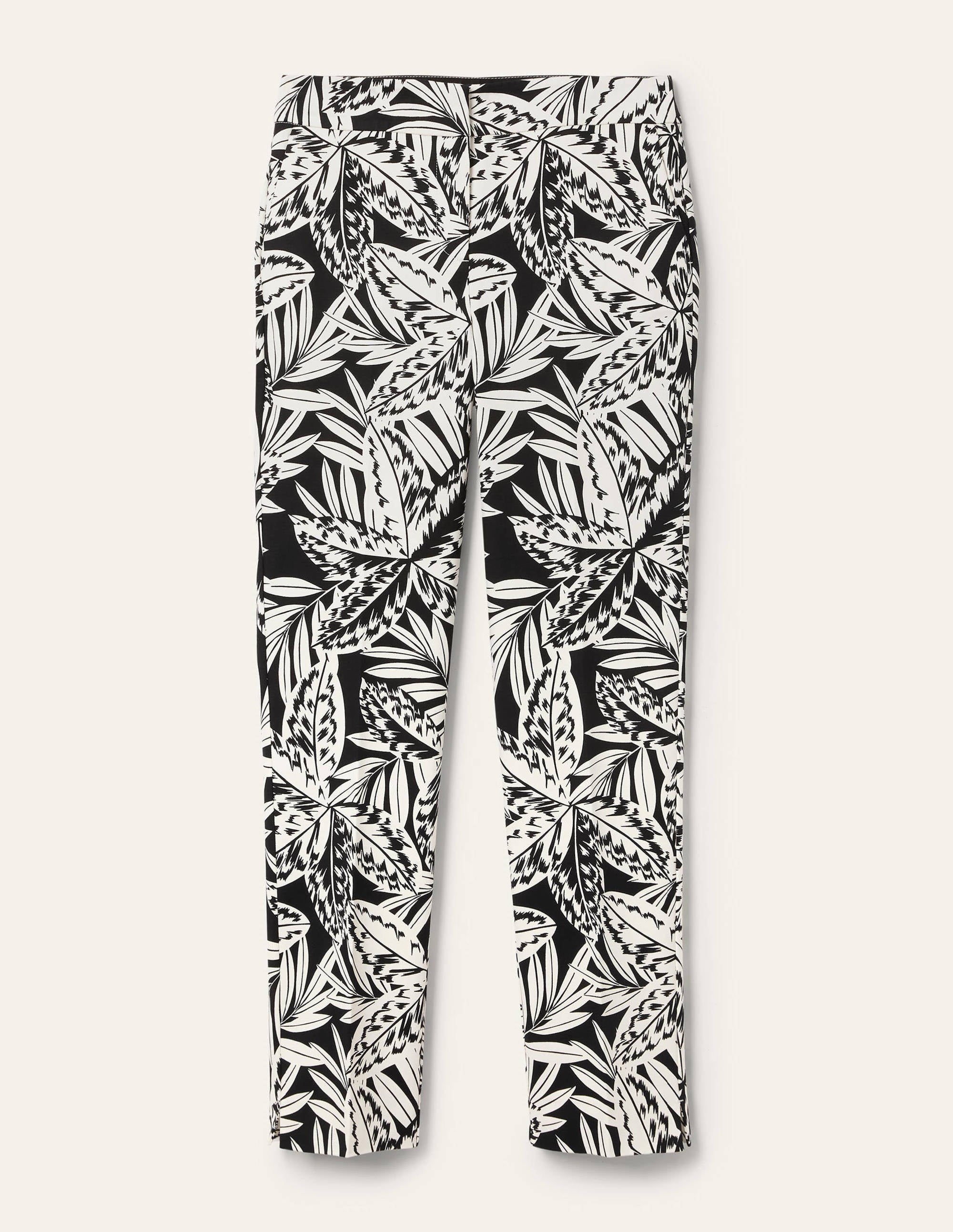 Richmond 7/8 Trouser-Black, Exotic Leaves - Image 5