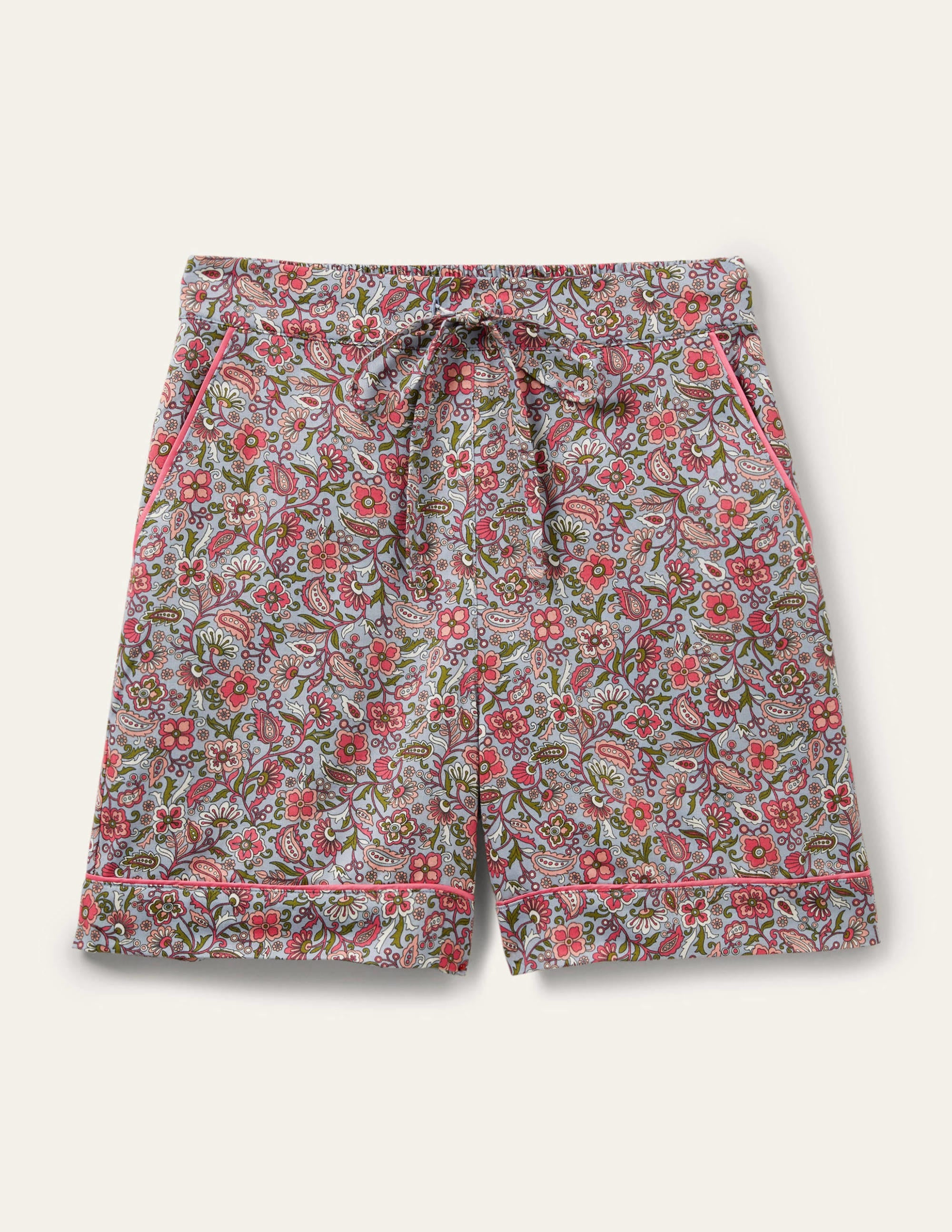 Easy Cotton Sleep Short-Blue/Ivory Oriental Paradise - Image 5