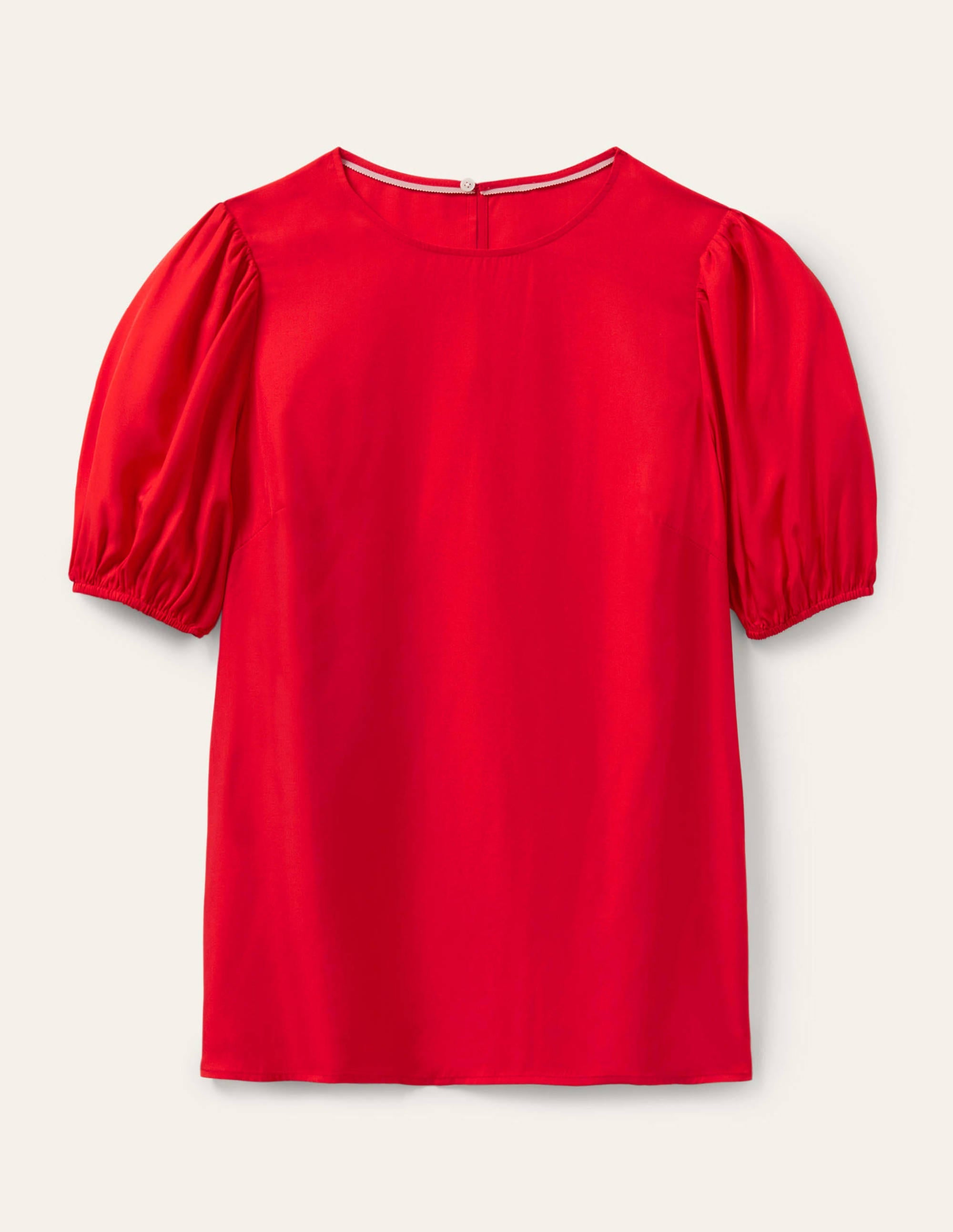 Adriana Puff Sleeve Top-Fire Red - Image 5