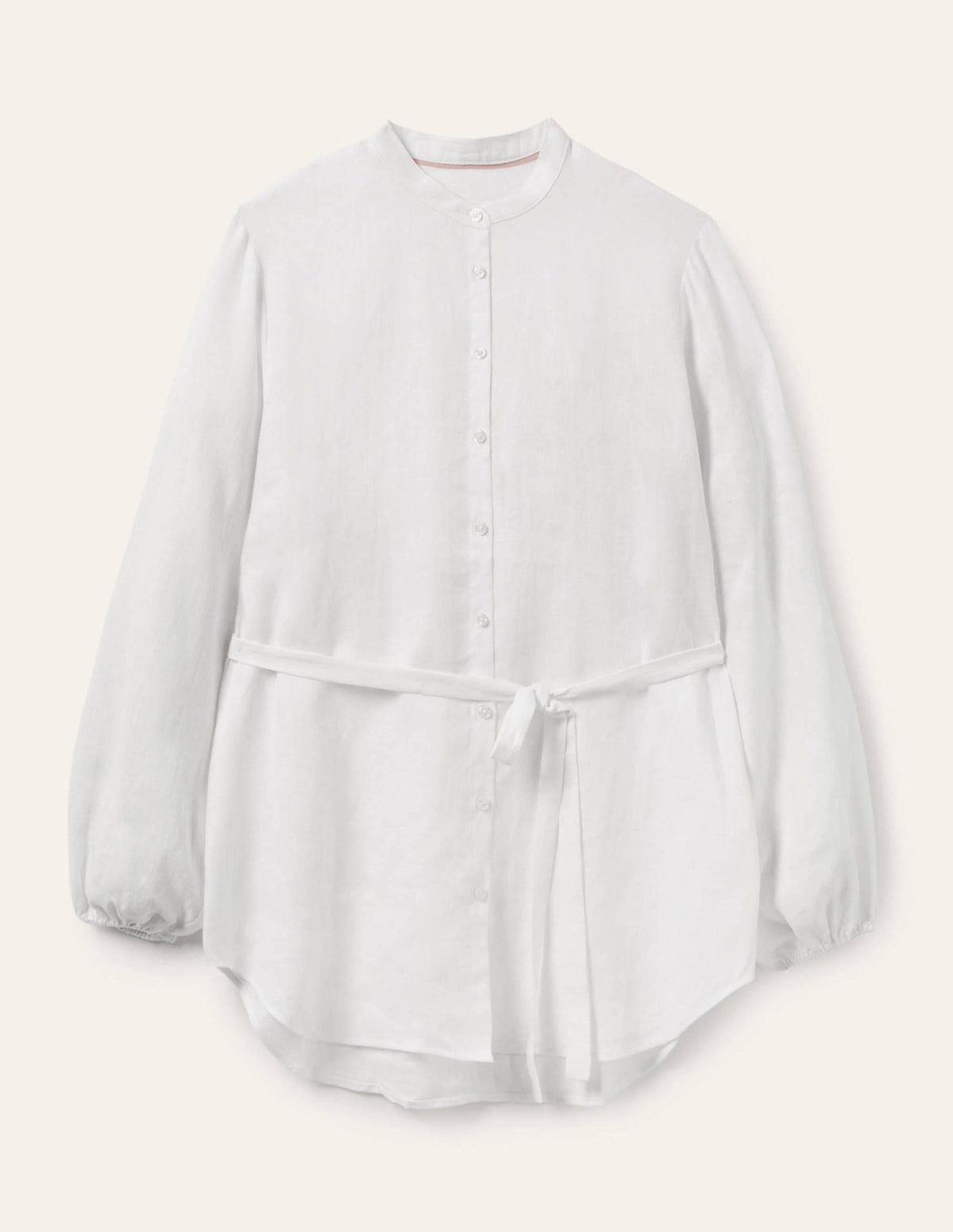 Rosie Linen Shirt-White-5