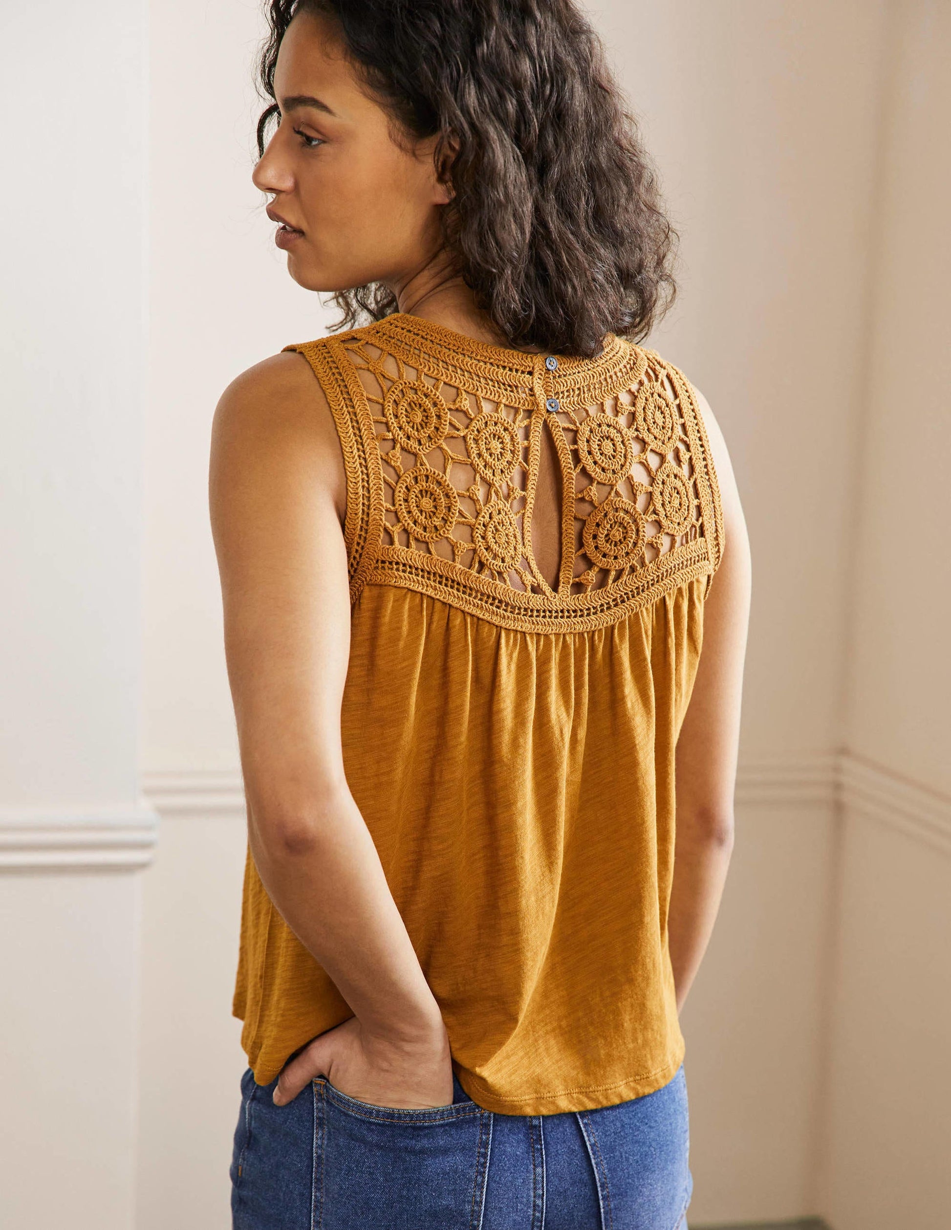 Anais Crochet Jersey Top-Frankincense-3