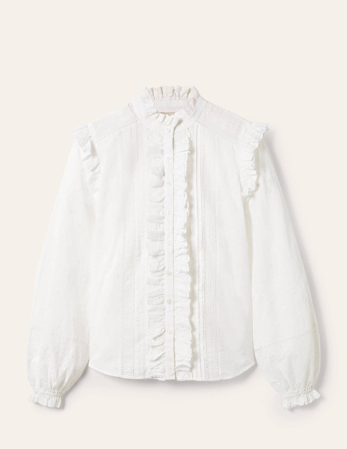 Iris Broderie Shirt-White-6