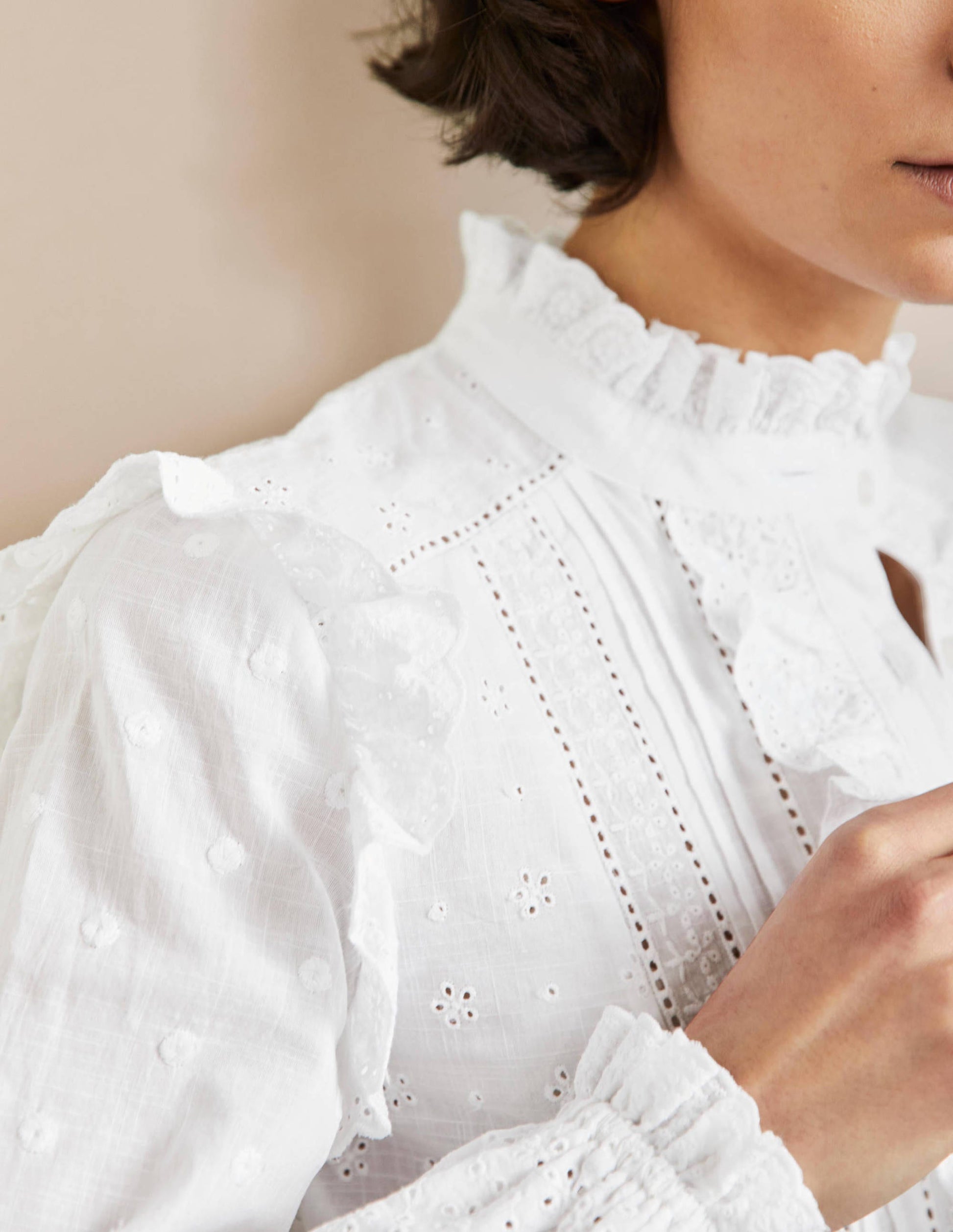 Iris Broderie Shirt-White-2