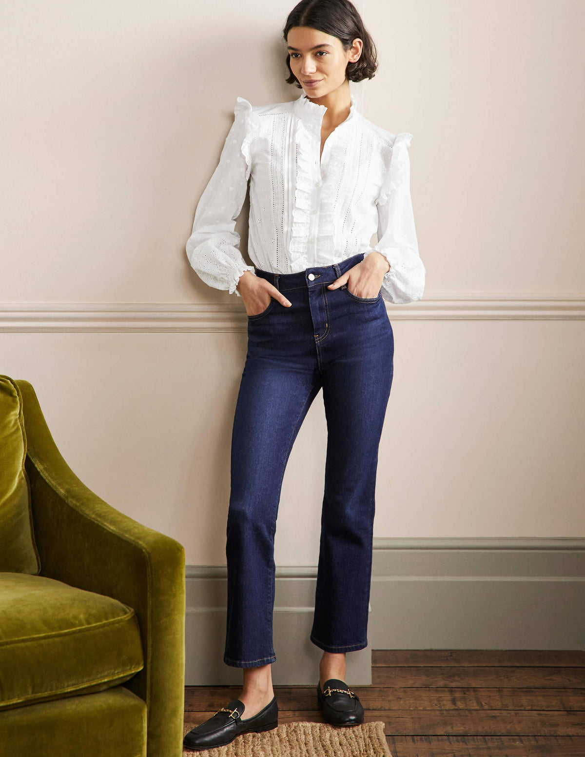 Iris Broderie Shirt-White - Image 4
