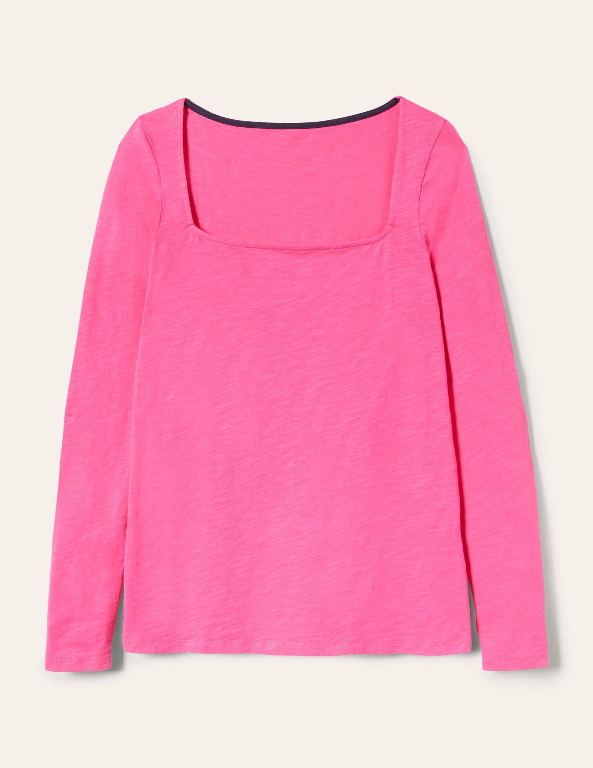 Cotton Square Neck Top-Festival Pink - Image 5