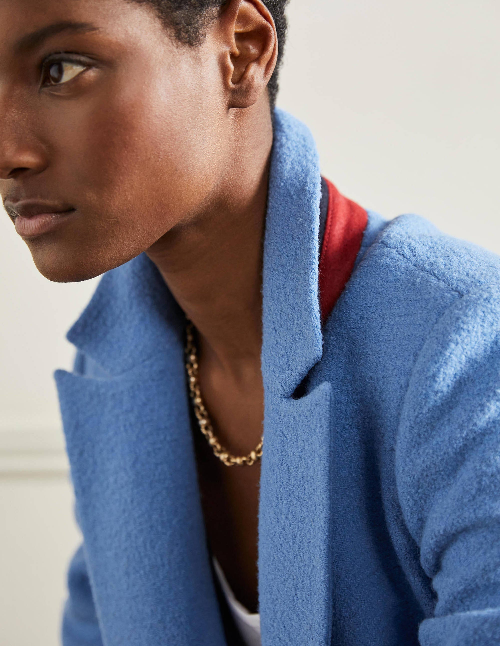Bella Textured Wool Blazer-Grape Hyacinth - Image 5