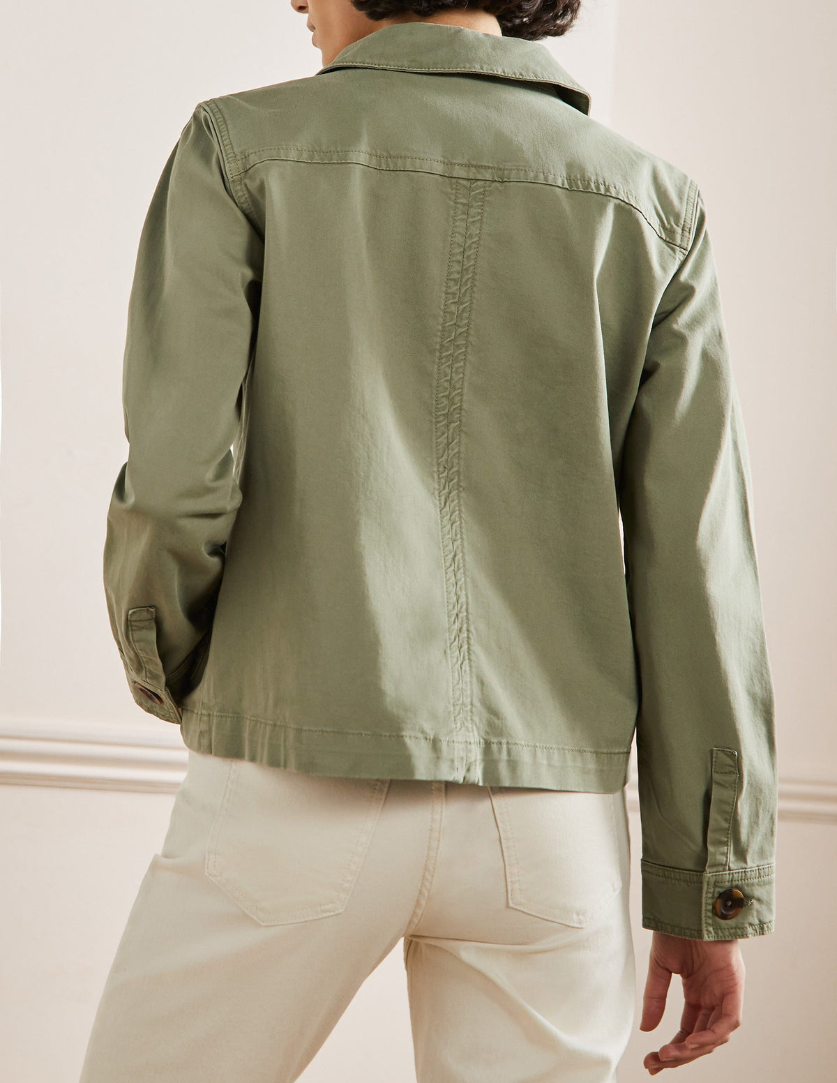 Patch Pocket Chore Jacket-Rainforest Green-3