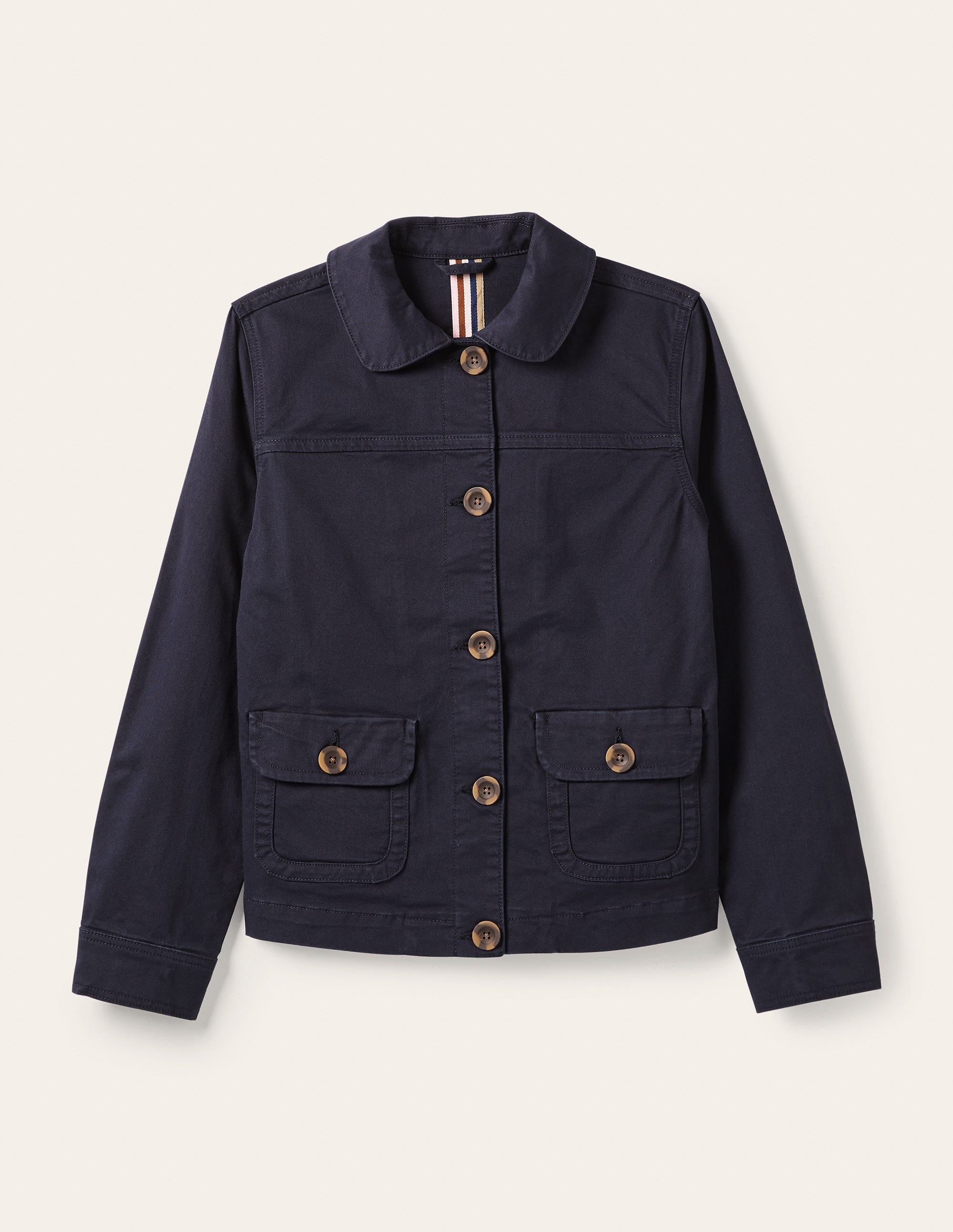 Patch Pocket Chore Jacket-Navy - Image 5