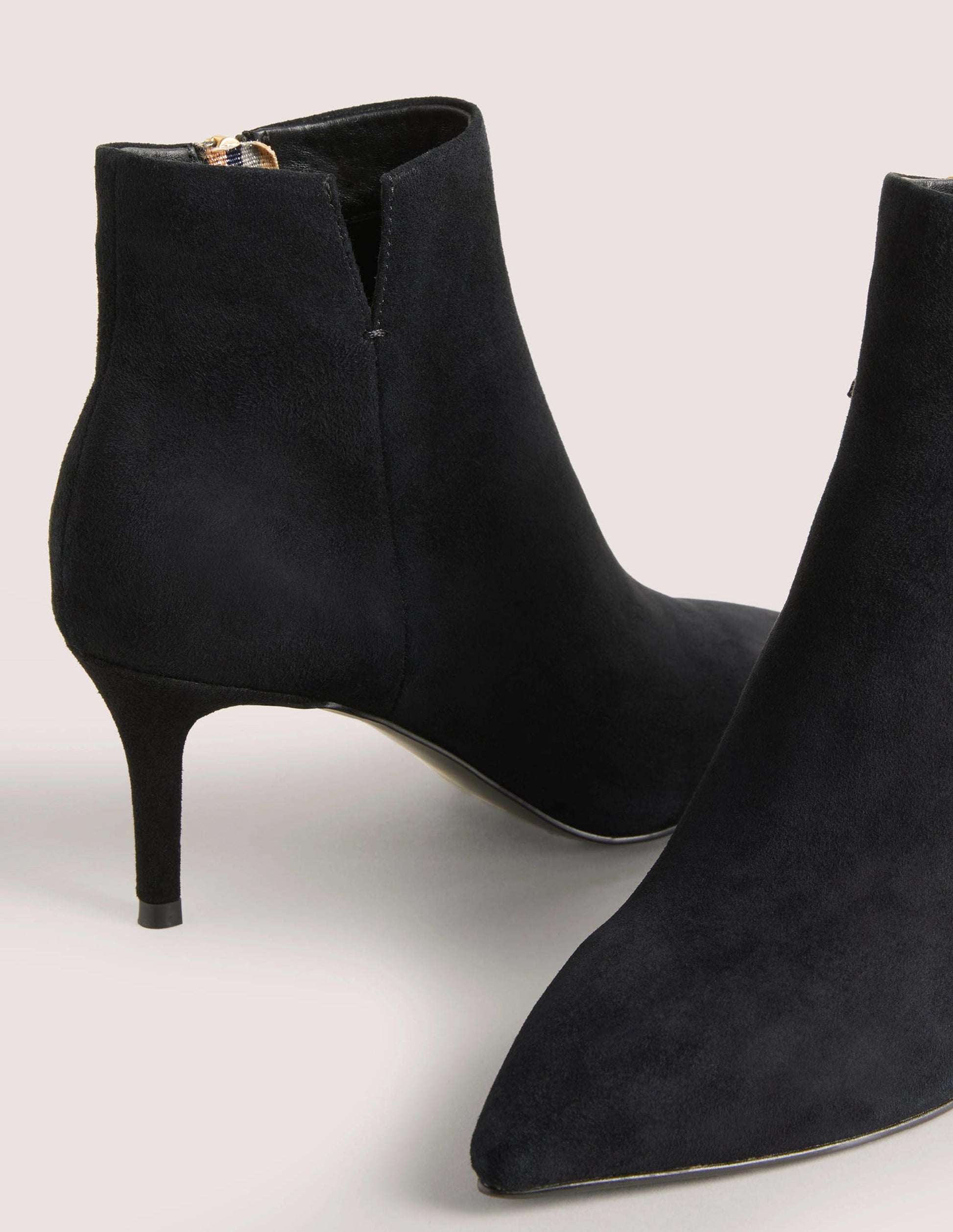 Suede Ankle Boots-Black-3