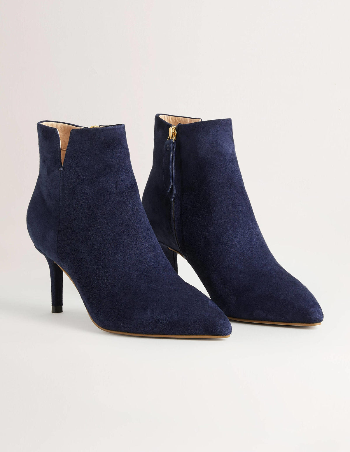 Suede Ankle Boots-Navy - Image 2