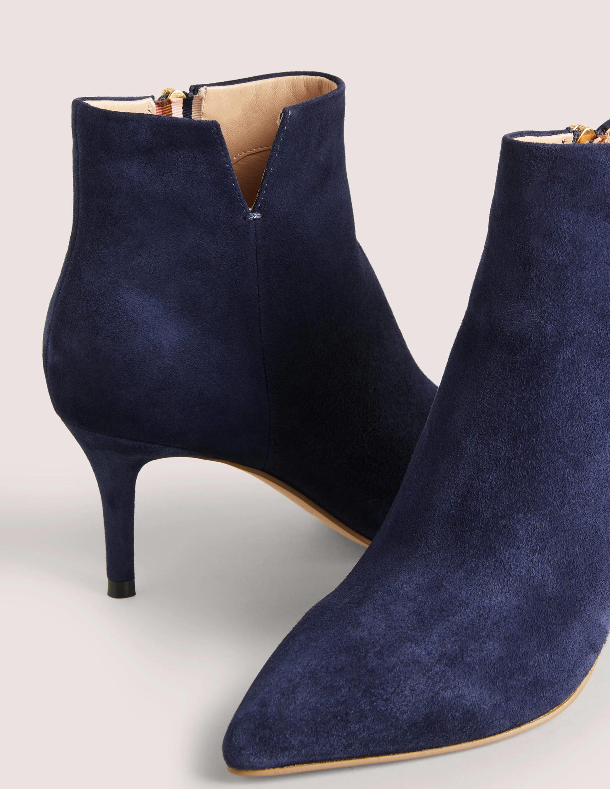 Suede Ankle Boots-Navy - Image 3
