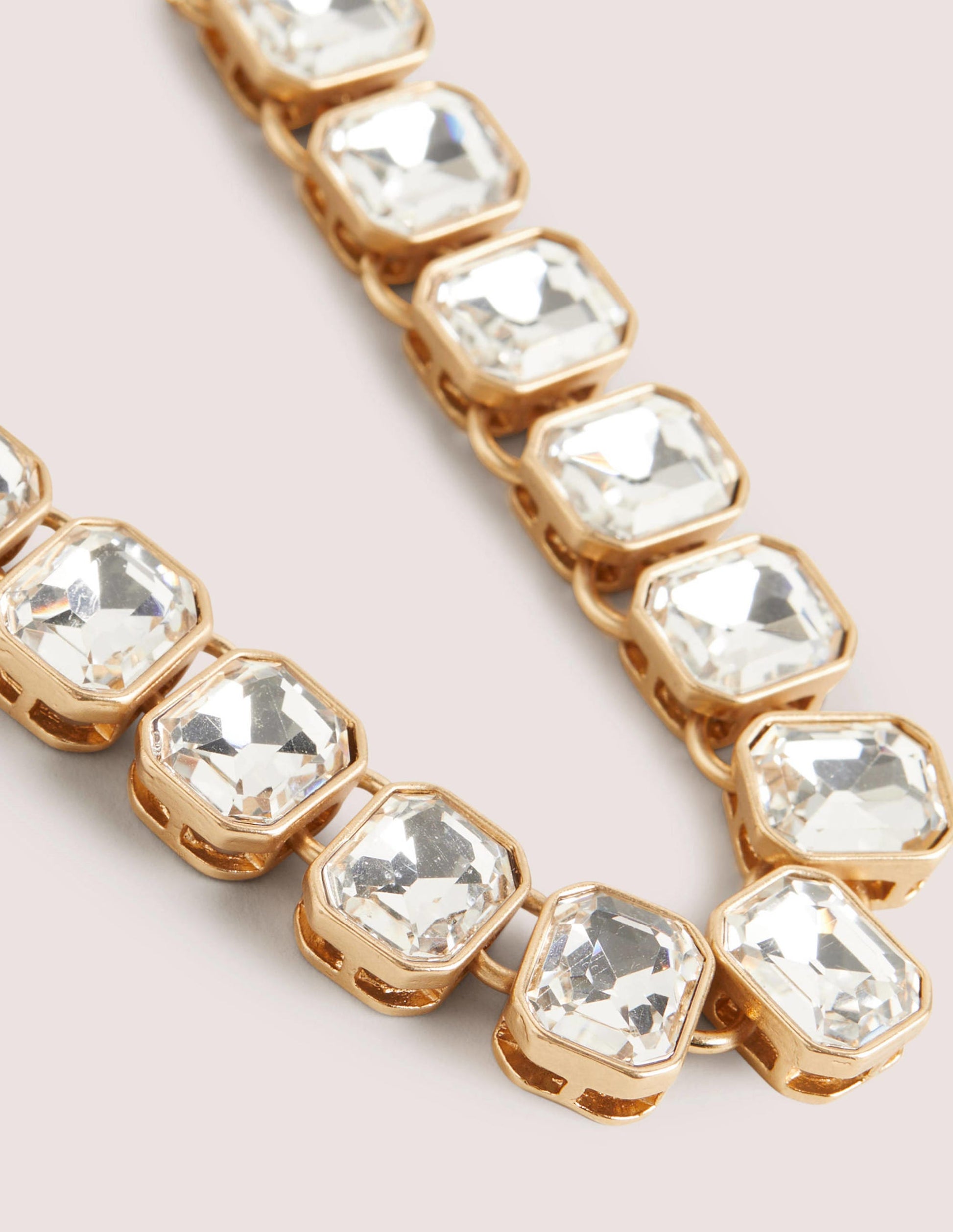 Long Jewelled Necklace-Clear-2