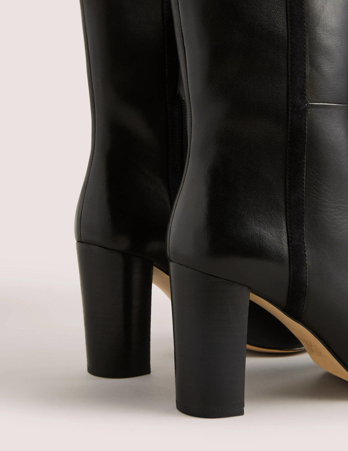 Leather Ankle Boots-Black - Image 3
