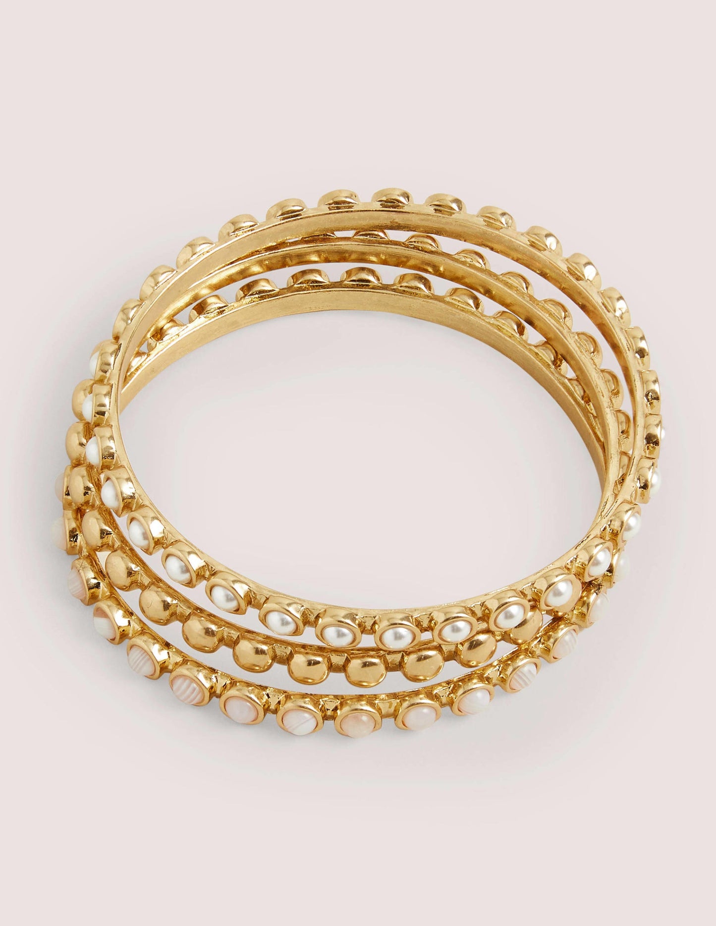 Mini Dome Disk Bangles-Neutral