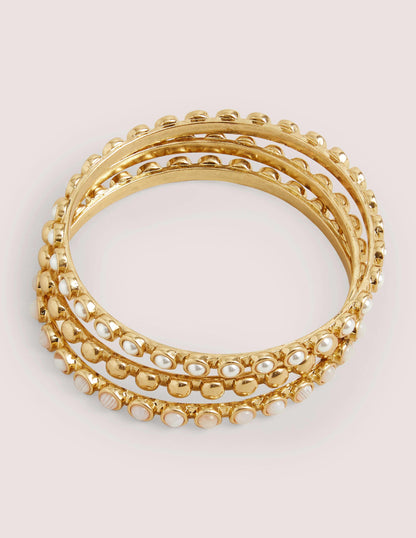 Mini Dome Disk Bangles-Neutral-1