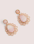 Semi-Precious Earrings-Rose Quartz